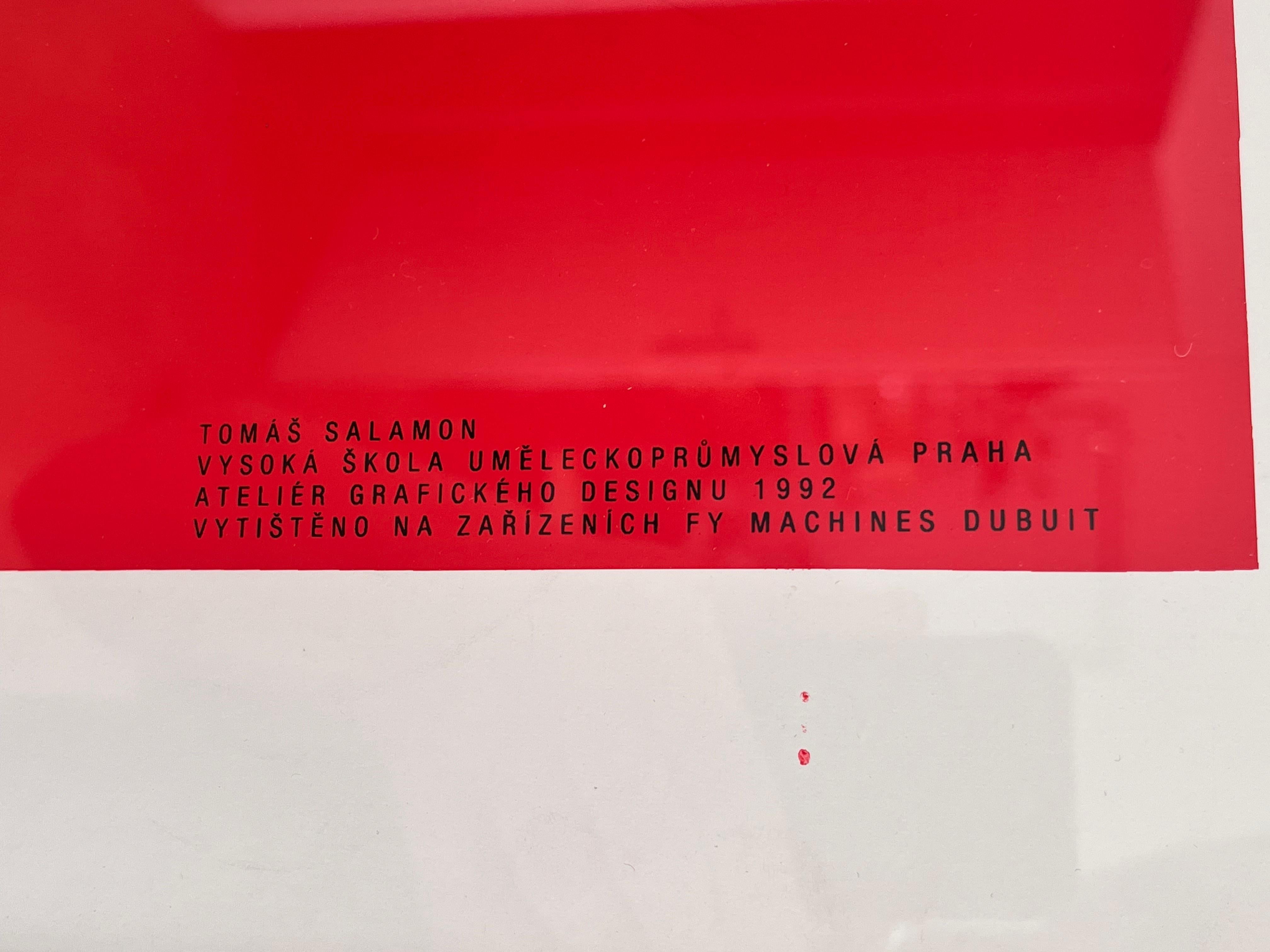 BIG Affiche originale de Tomas Salamon - Le monde de Playbo / Baťa , 1992 Bon état - En vente à Praha, CZ