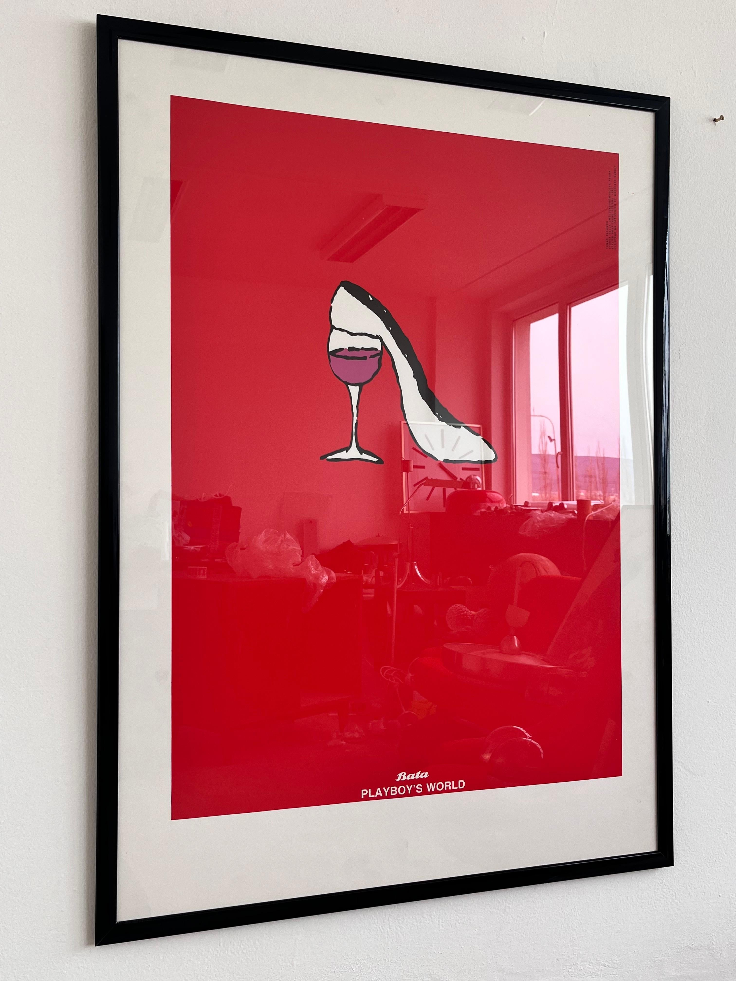 Verre BIG Affiche originale de Tomas Salamon - Le monde de Playbo / Baťa , 1992 en vente