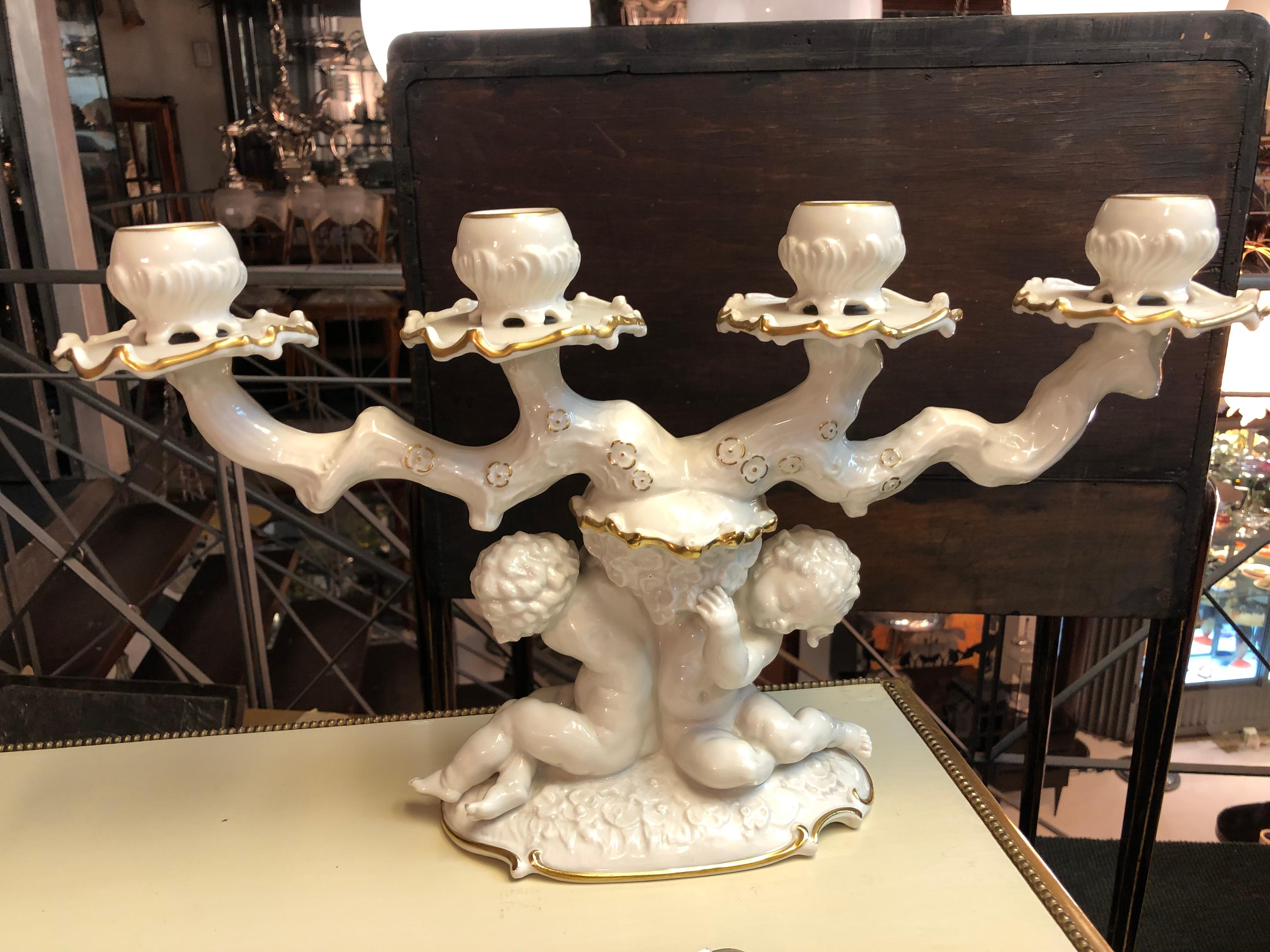 Mid-20th Century Big Pair of Candelabras, 1955, Germany For Sale