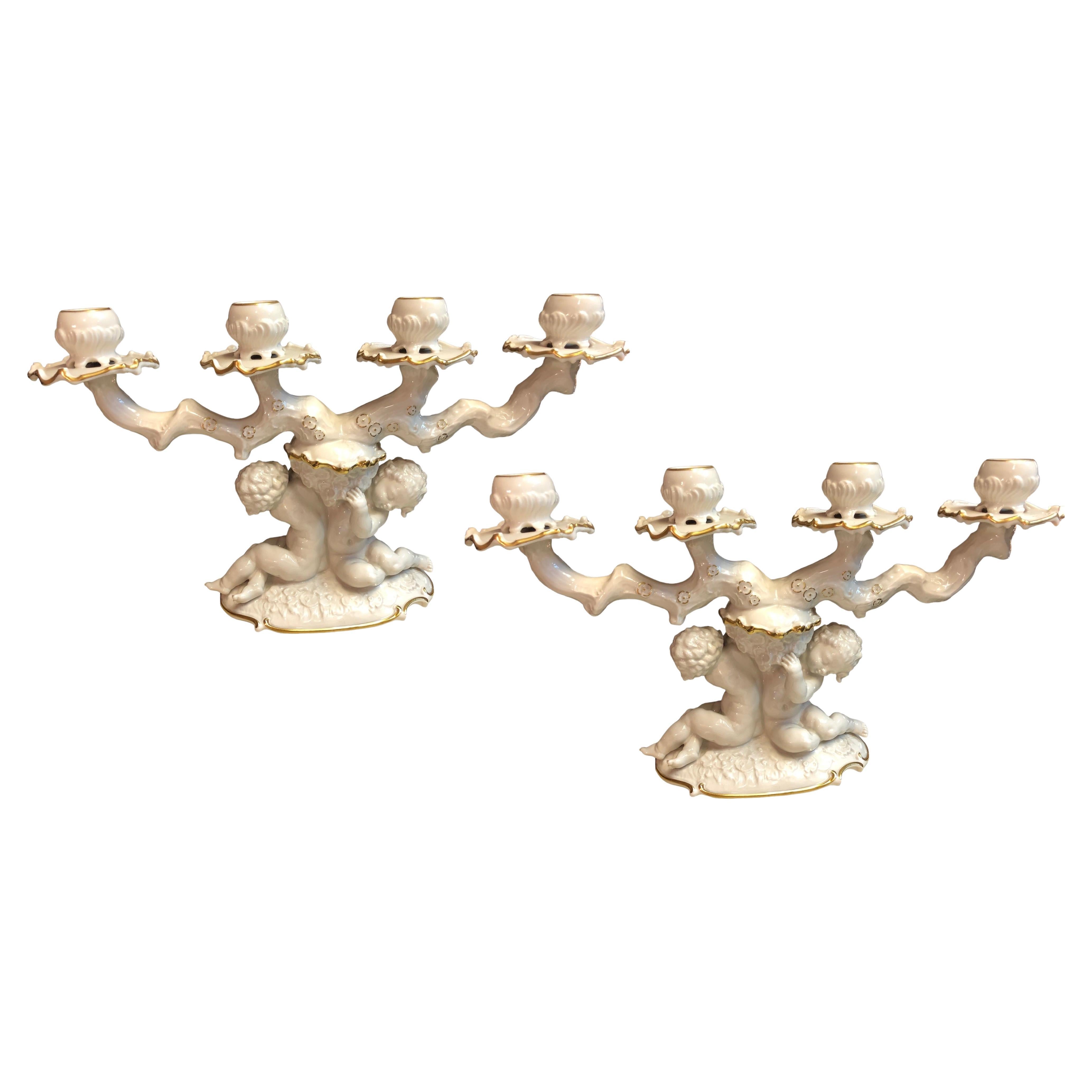 Big Pair of Candelabras, 1955, Germany For Sale
