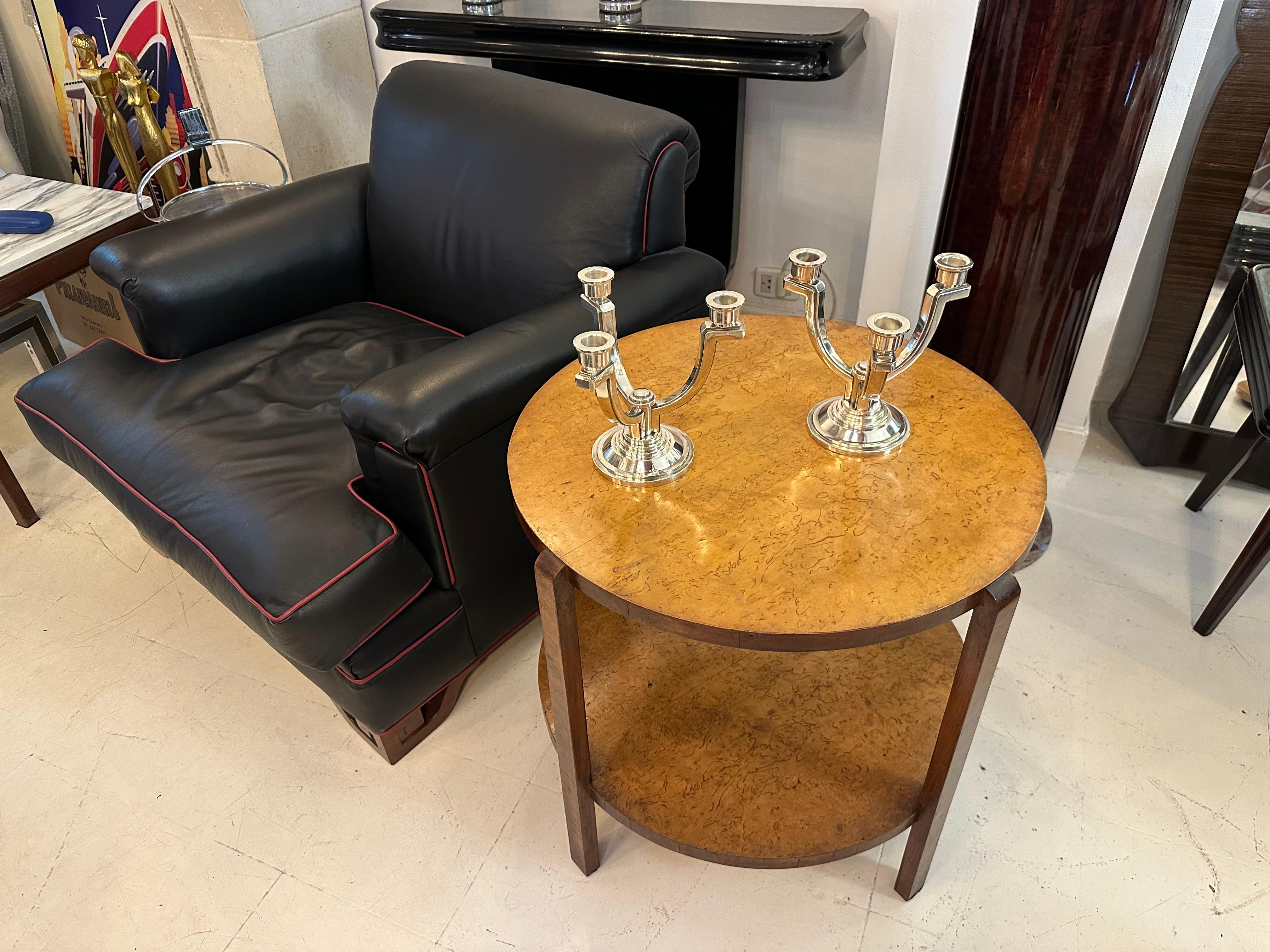 Coppia di candelabri, Art Deco, Segno: Francia in vendita 7