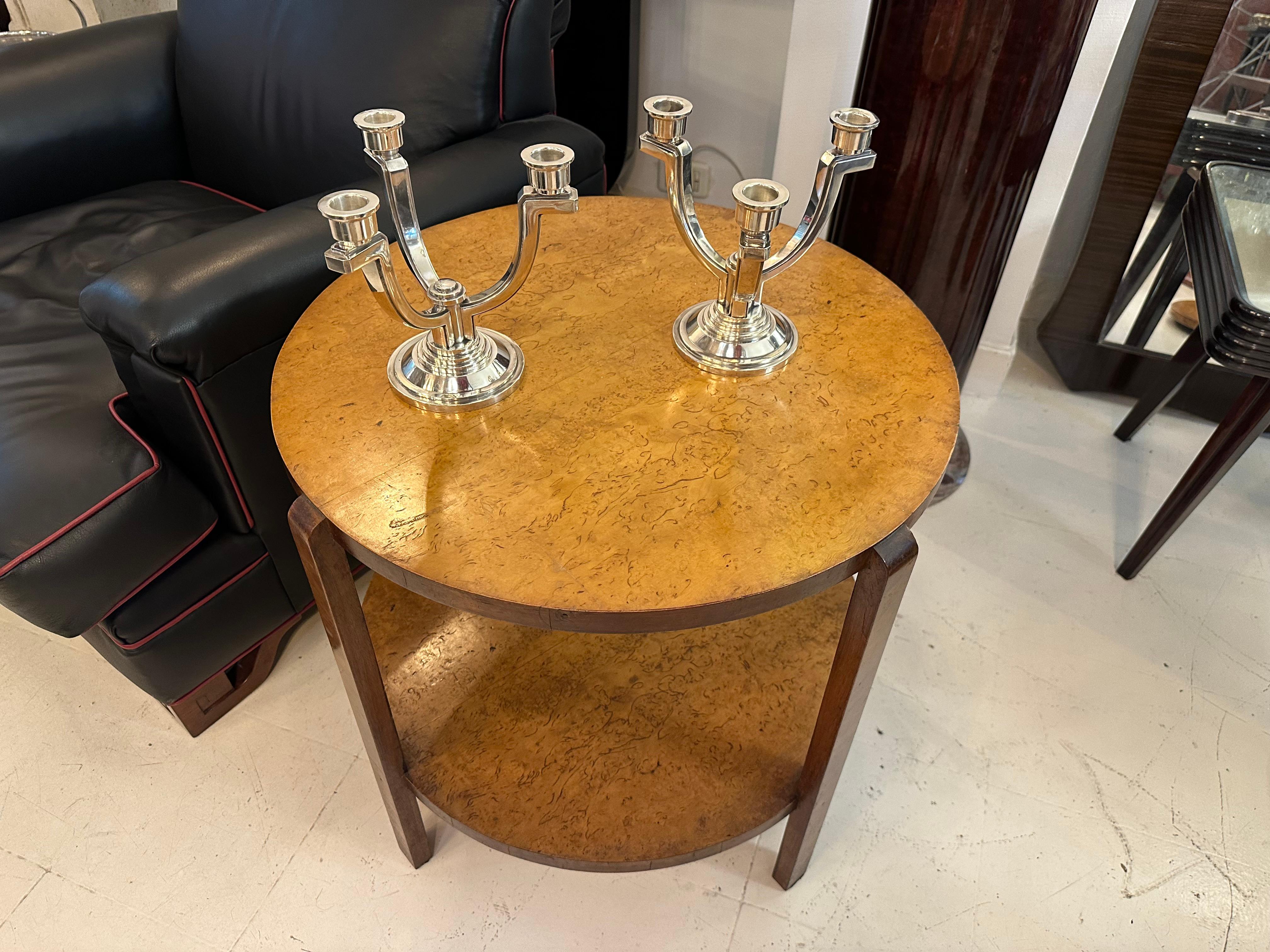 Coppia di candelabri, Art Deco, Segno: Francia in vendita 8