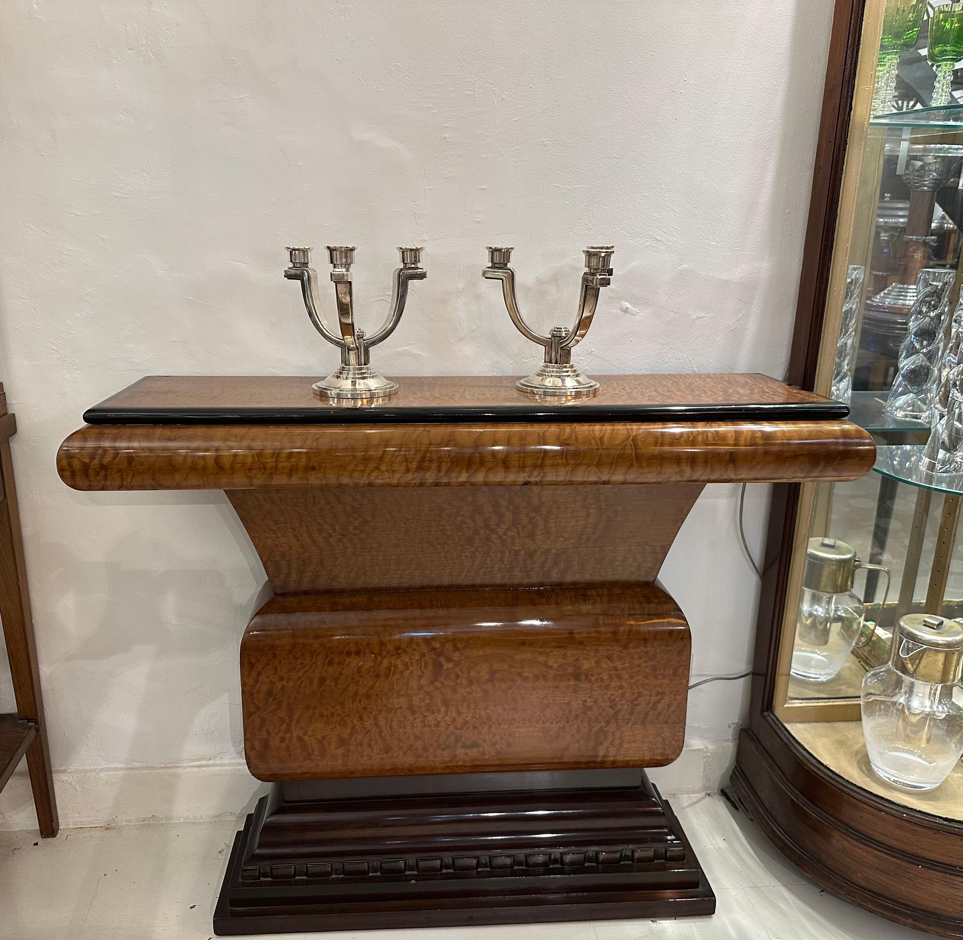 Coppia di candelabri, Art Deco, Segno: Francia in vendita 2