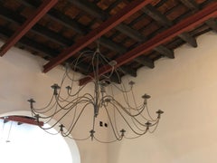 Big Pair of Chandelier in Iron, Style, 1970