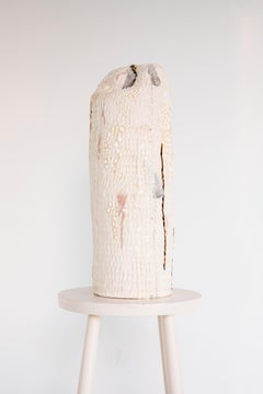 Big Pale Asparagus Decorative Object by Laura Pehkonen