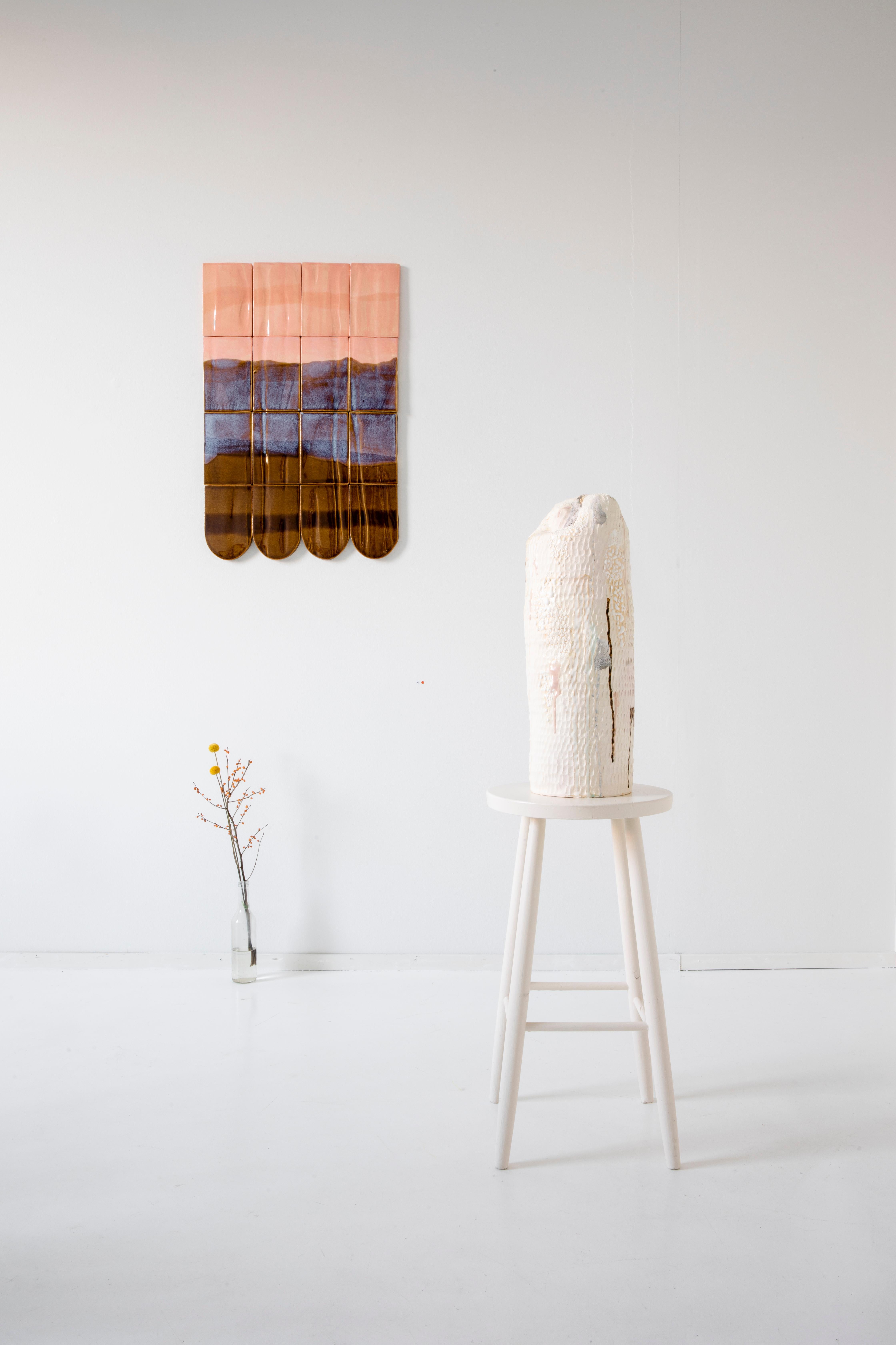 Finlandais Grand objet décoratif à asperges pâles de Laura Pehkonen en vente
