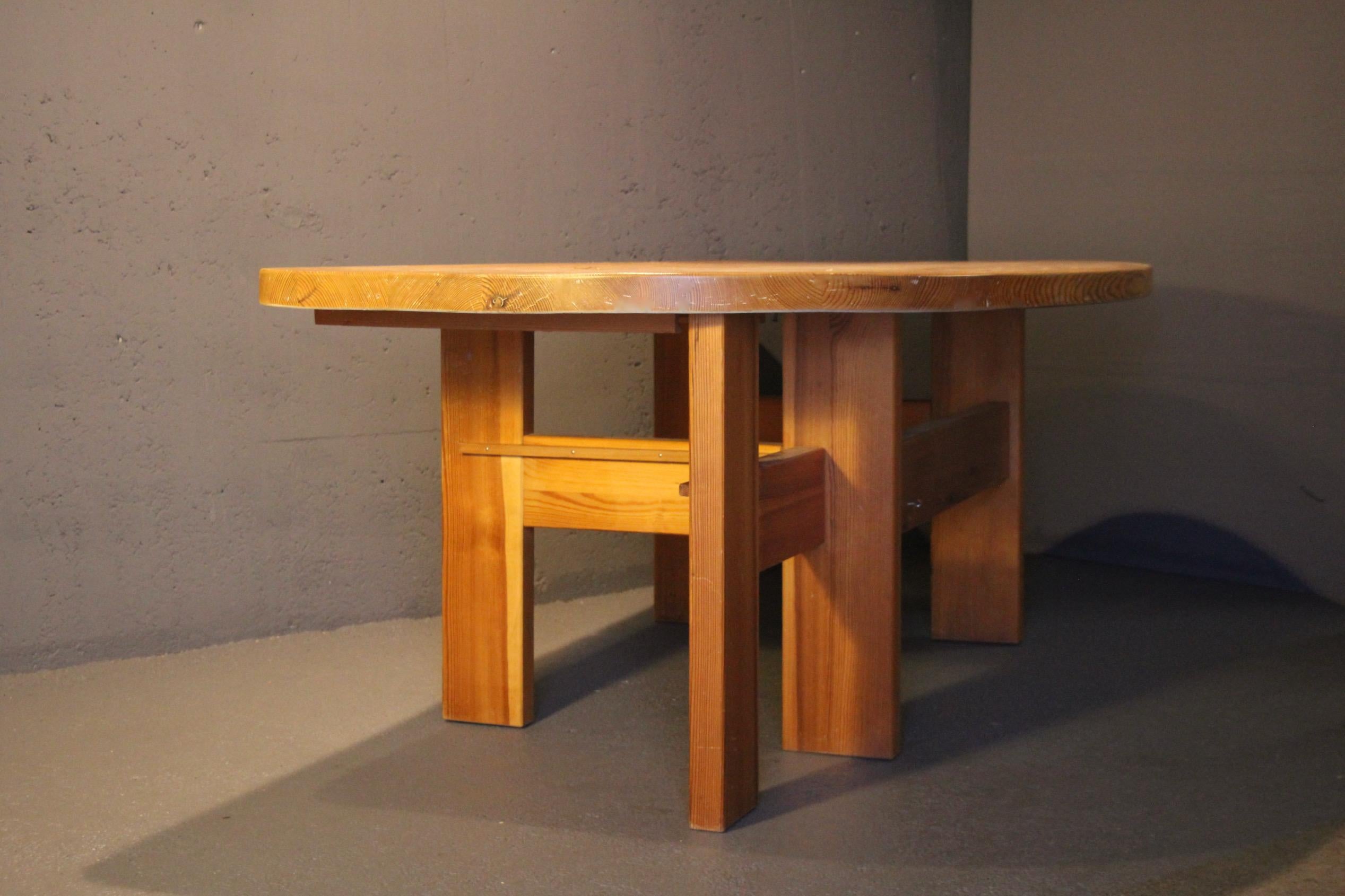 Bigli Kiefer Schreibtisch mit 2 Korpus (Mitte des 20. Jahrhunderts) im Angebot