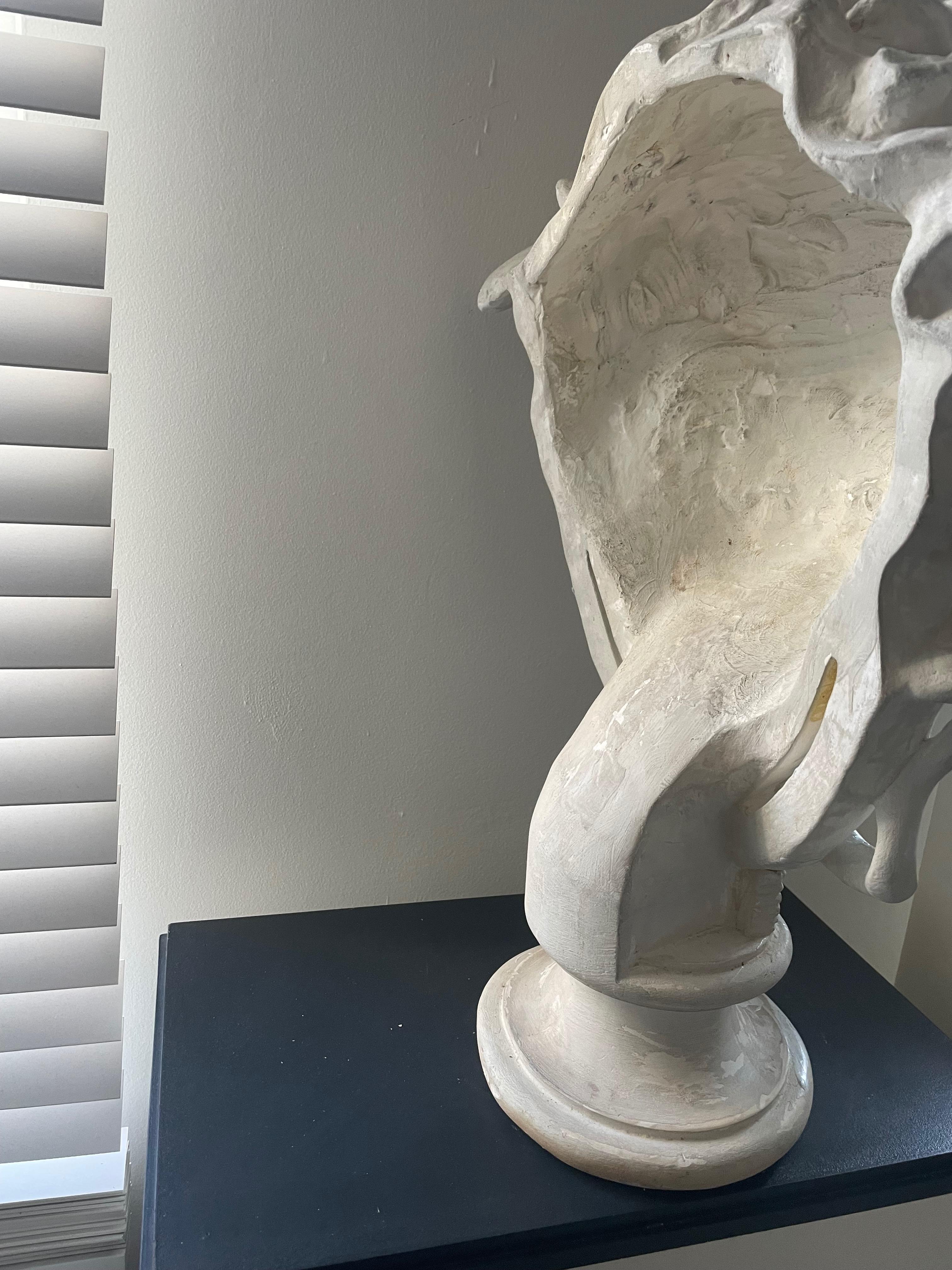Big Plaster Sculpture of Medusa Head, Belgium 1960 In Good Condition For Sale In Brussels, BE