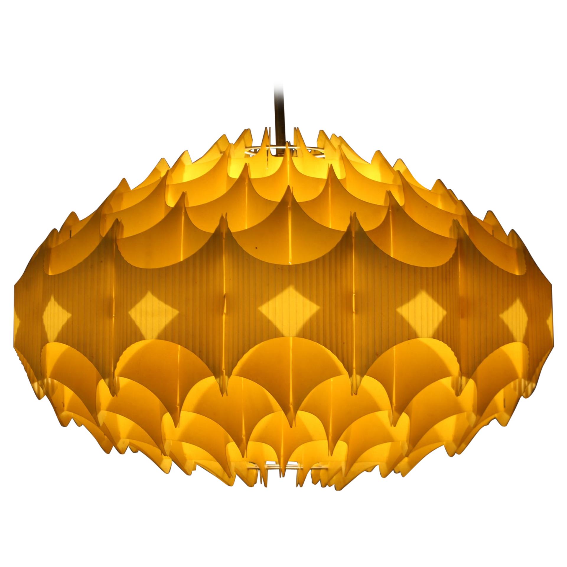 BIG Plastic Origami Danish Pendant Honeycomb di Le Klint - anni '70 circa