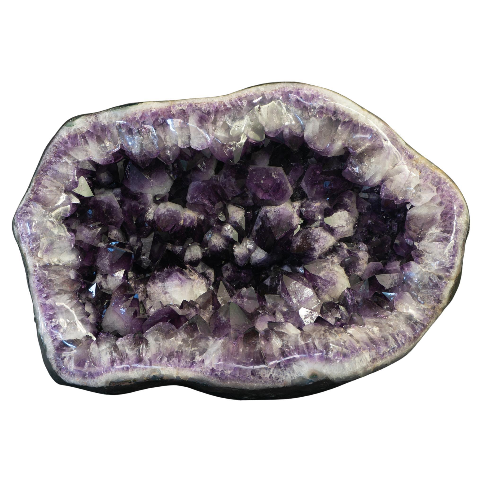 Big Point Tabletop Amethyst Geode For Sale