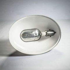 Grande lampe pendante en acier poli:: industrielle:: vintage:: européenne et originale