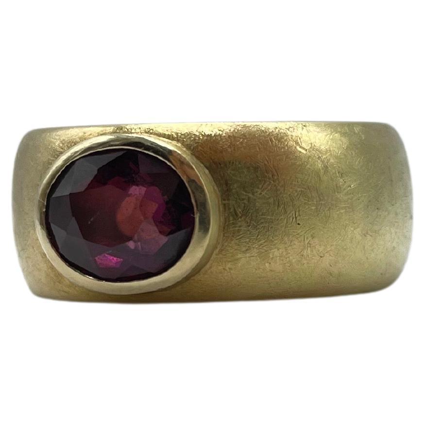 Big powerful men ring with amethyst In Good Condition For Sale In Berlin, BE