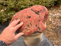 Big Red Natural Mountain Shape Scholar Garden Stone, Spirit Rock Beauty