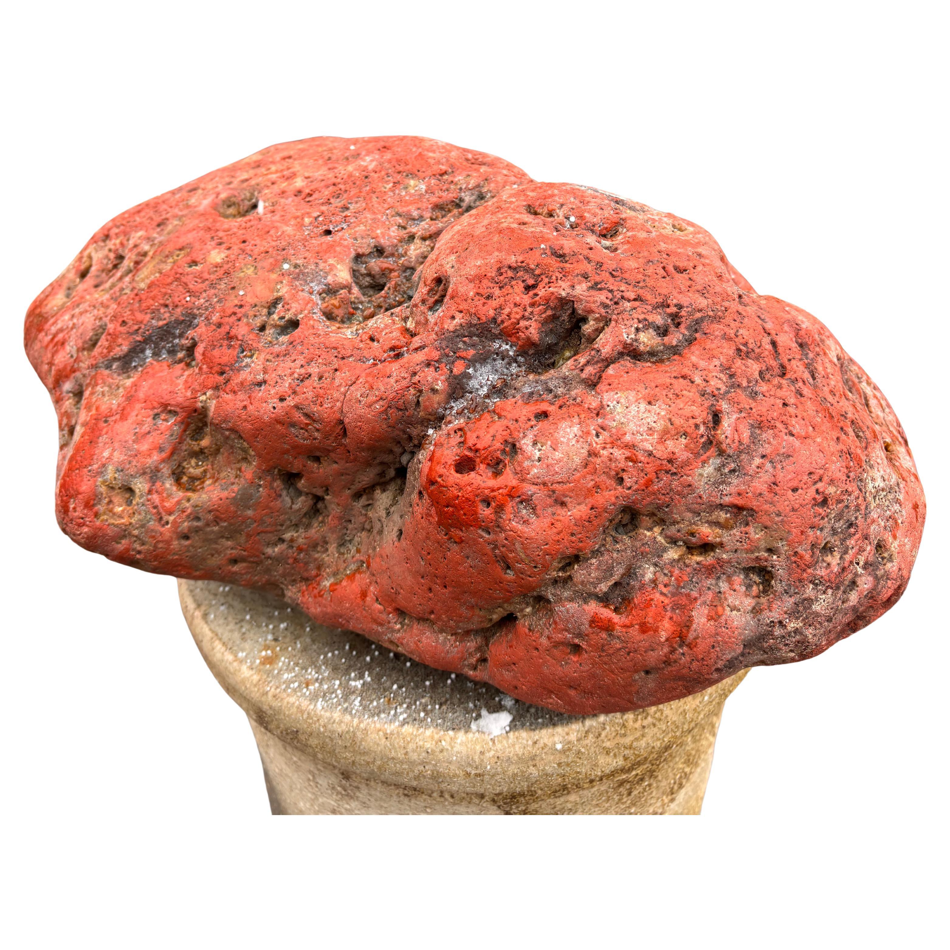 Big Red, pietra da giardino studiosa a forma di montagna naturale, bellezza della roccia dello spirito