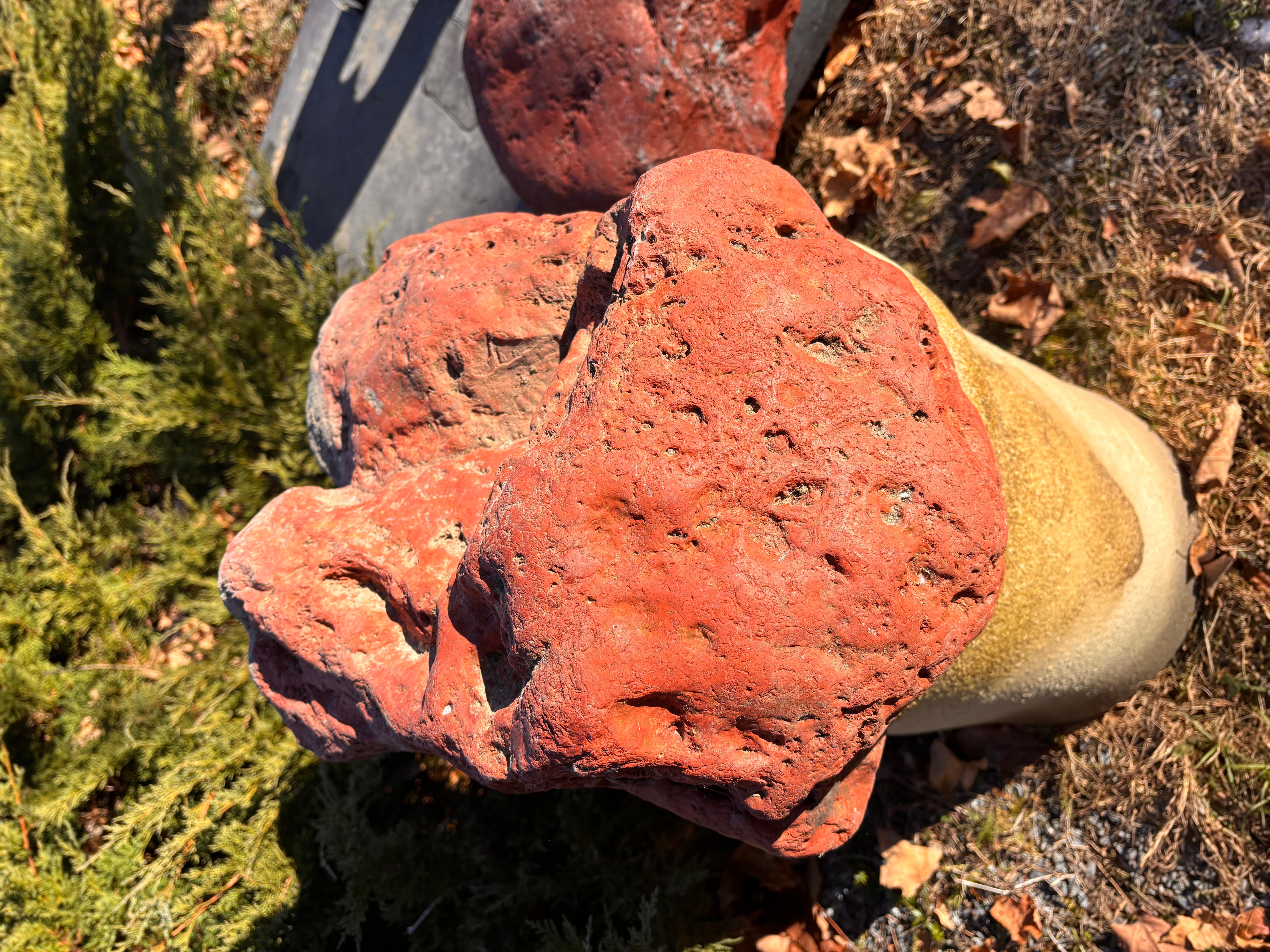 XX secolo Big Red Natural Mountain Scholar Garden Stone Beauty #2 in vendita