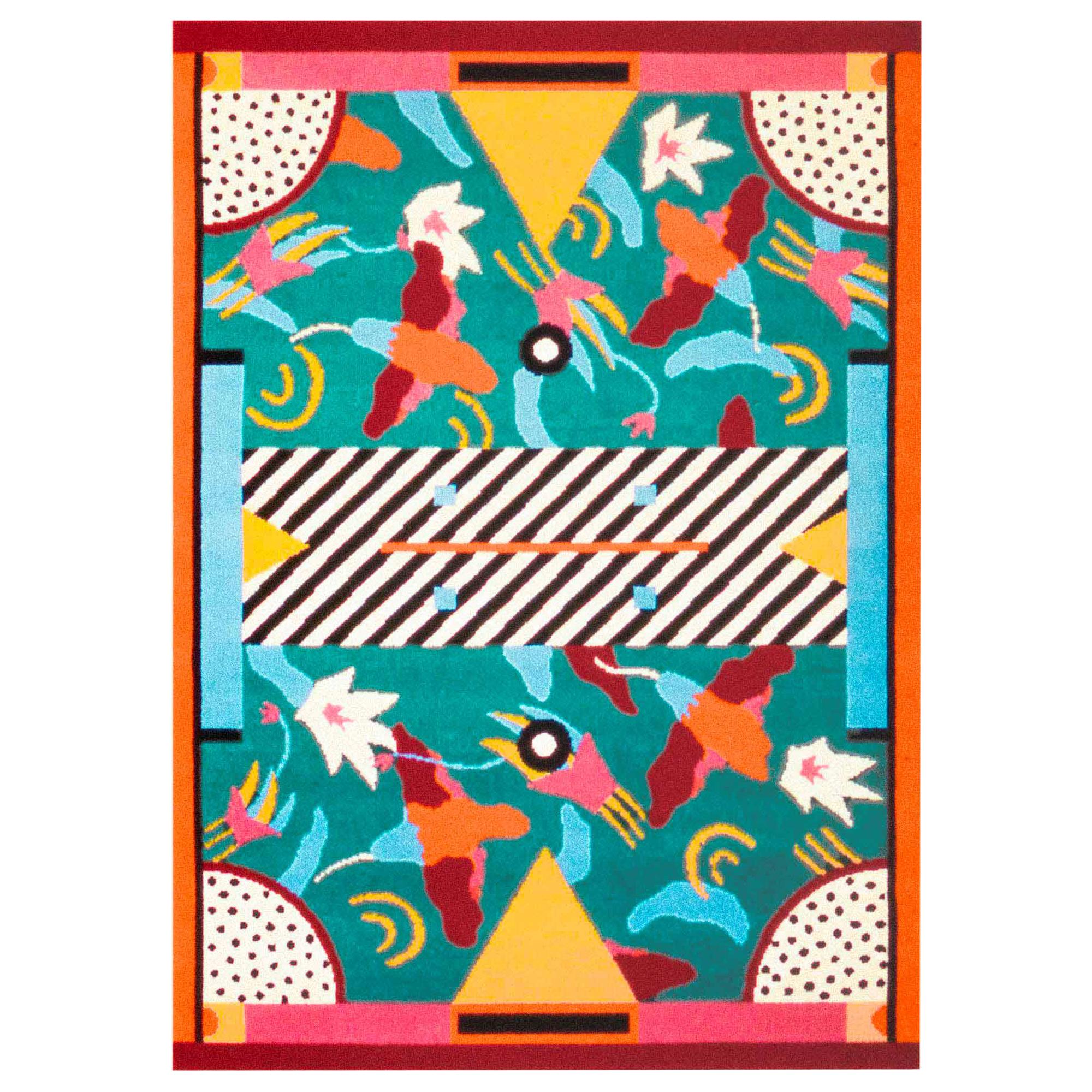 Big Riviera Woollen Carpet by Nathalie du Pasquier for Memphis Milano  Collection For Sale at 1stDibs | riviera home milano carpet, riviera carpet