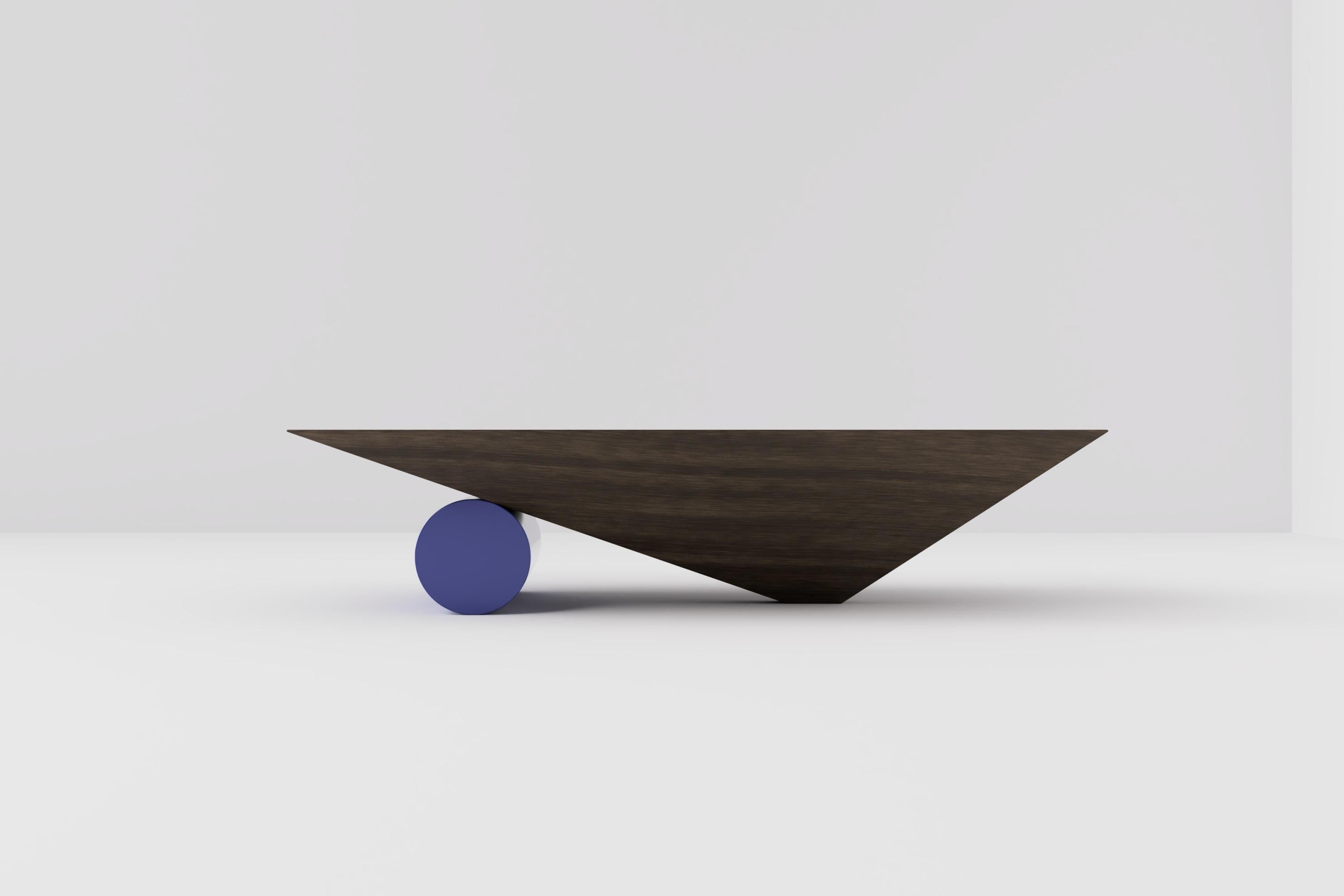 Postmoderne Big Roll Walnut Coffee Table by Studio TOOJ en vente