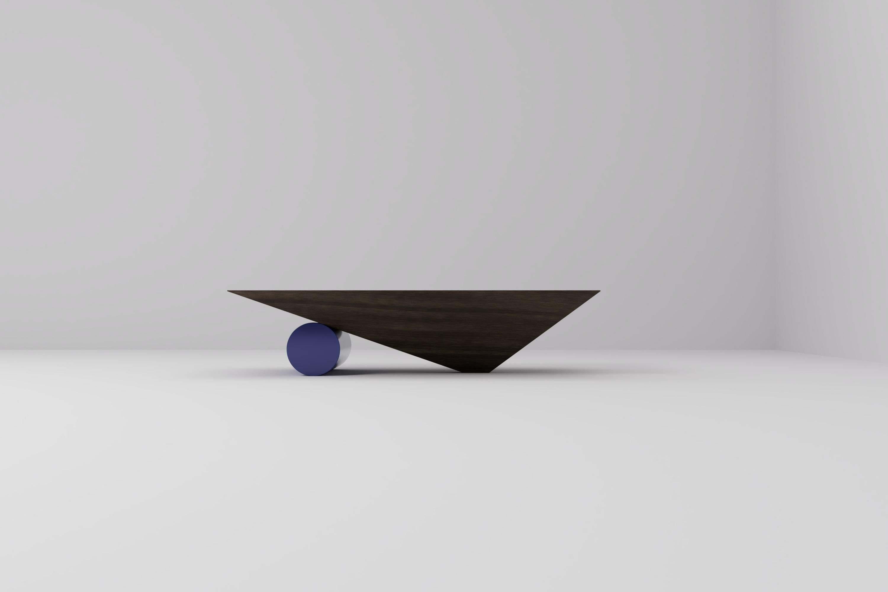 Suédois Big Roll Walnut Coffee Table by Studio TOOJ en vente