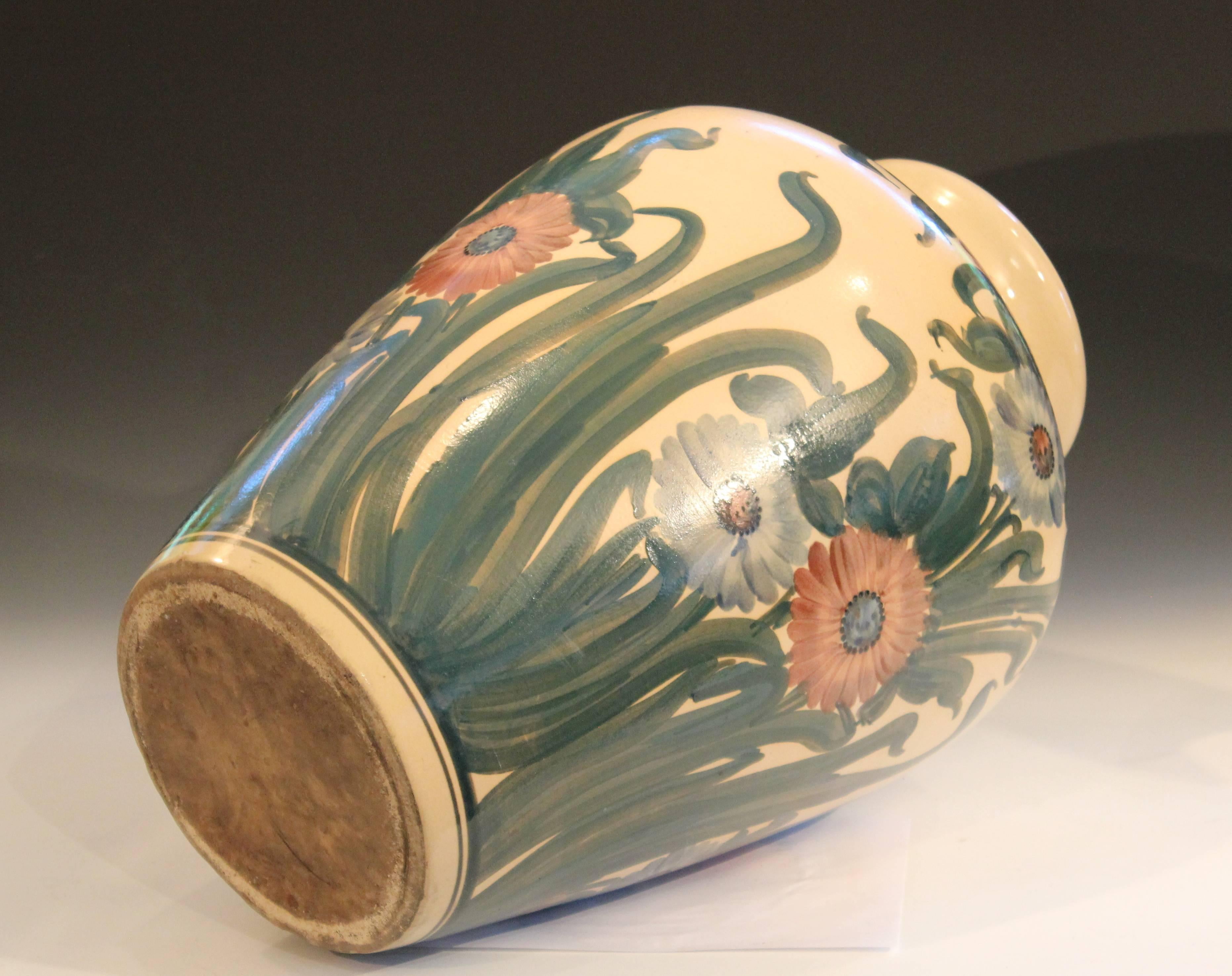American Big RRP Co Robinson Ransbottom Roseville Garden Urn Pottery Porch Floor Vase For Sale