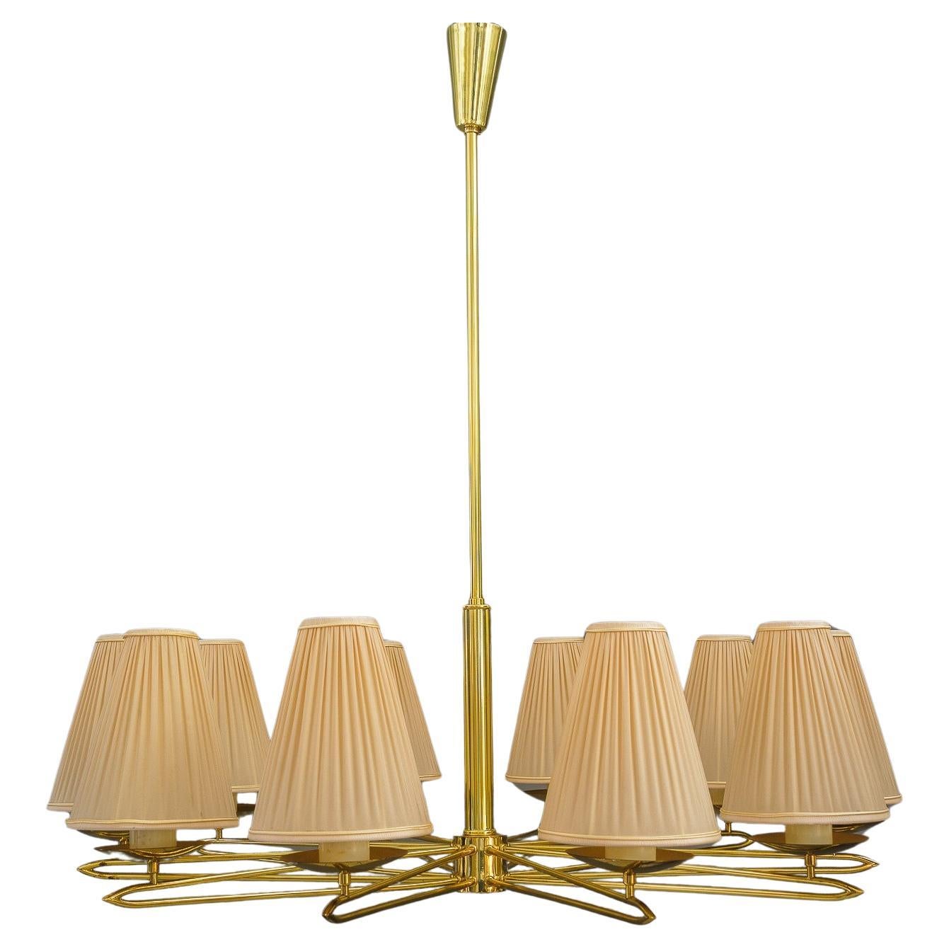 Big Rupert nikoll chandelier 10 arms vienna around 1960s