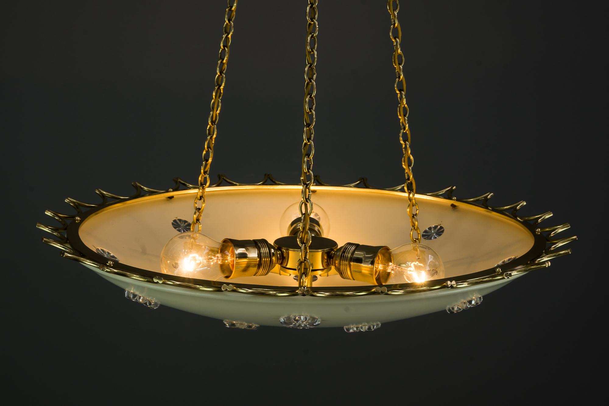 Big Rupert Nikoll for Emil Stejnar Chandelier, Vienna, circa 1950s 4