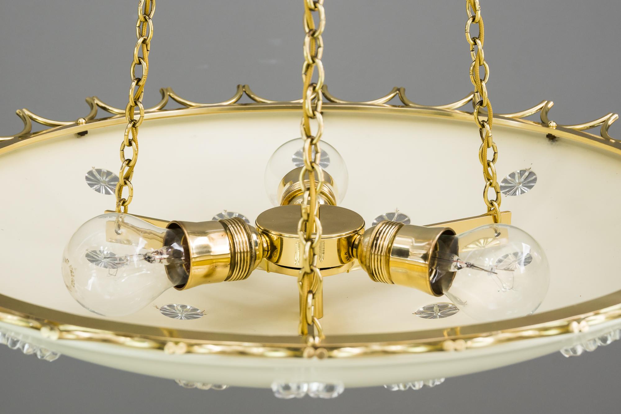 Lacquered Big Rupert Nikoll for Emil Stejnar Chandelier, Vienna, circa 1950s