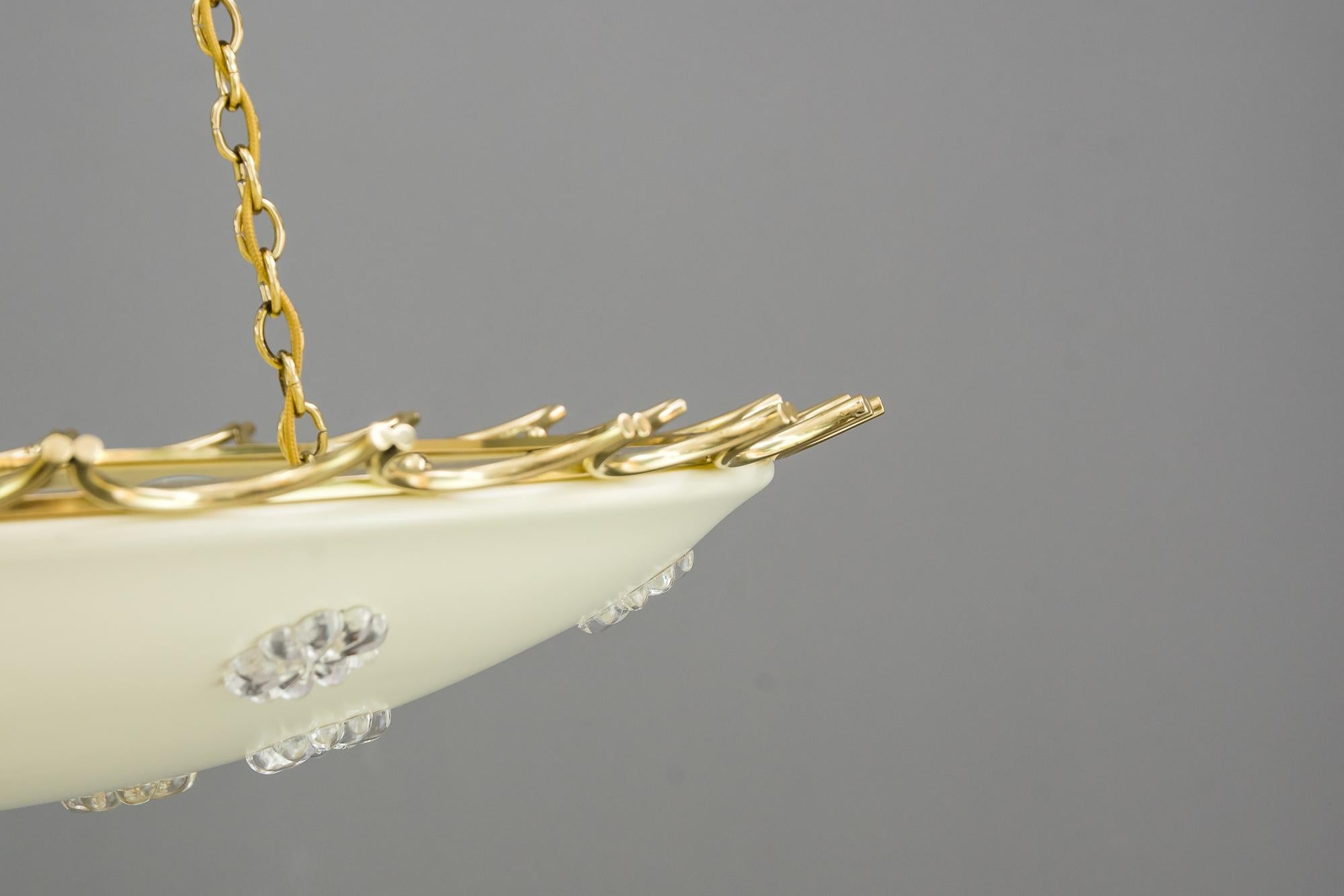 Big Rupert Nikoll for Emil Stejnar Chandelier, Vienna, circa 1950s In Good Condition In Wien, AT