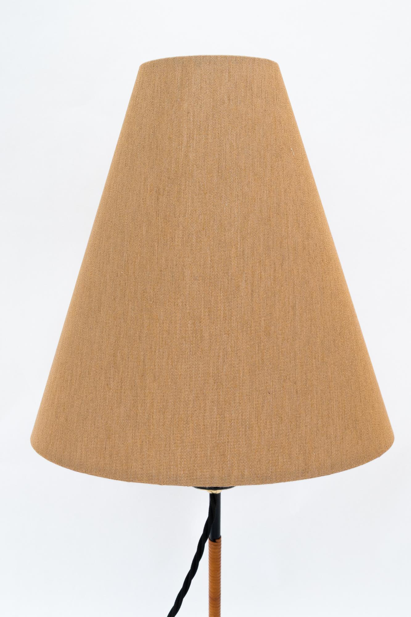 Big Rupert Nikoll Lampe de table avec abat-jour en tissu vienne vers 1950 en vente 2