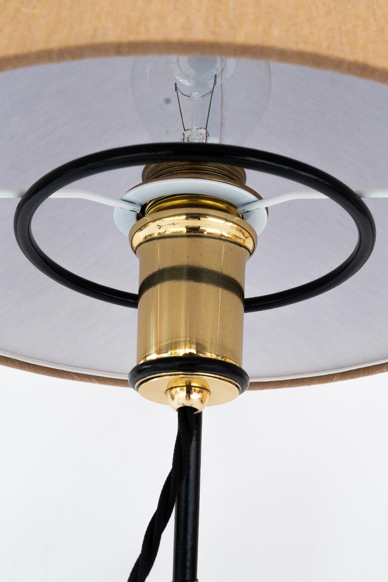 Big Rupert Nikoll Lampe de table avec abat-jour en tissu vienne vers 1950 en vente 3
