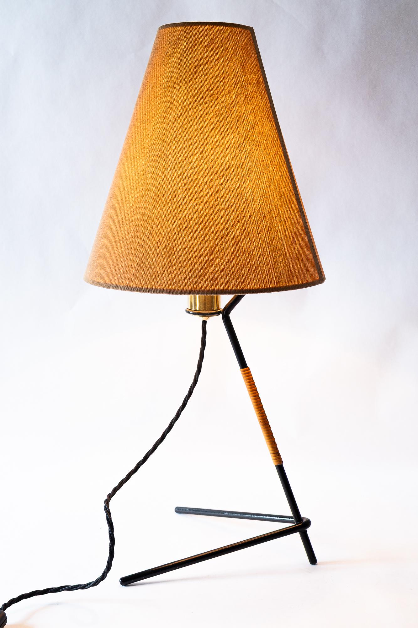 Big Rupert Nikoll Lampe de table avec abat-jour en tissu vienne vers 1950 en vente 6