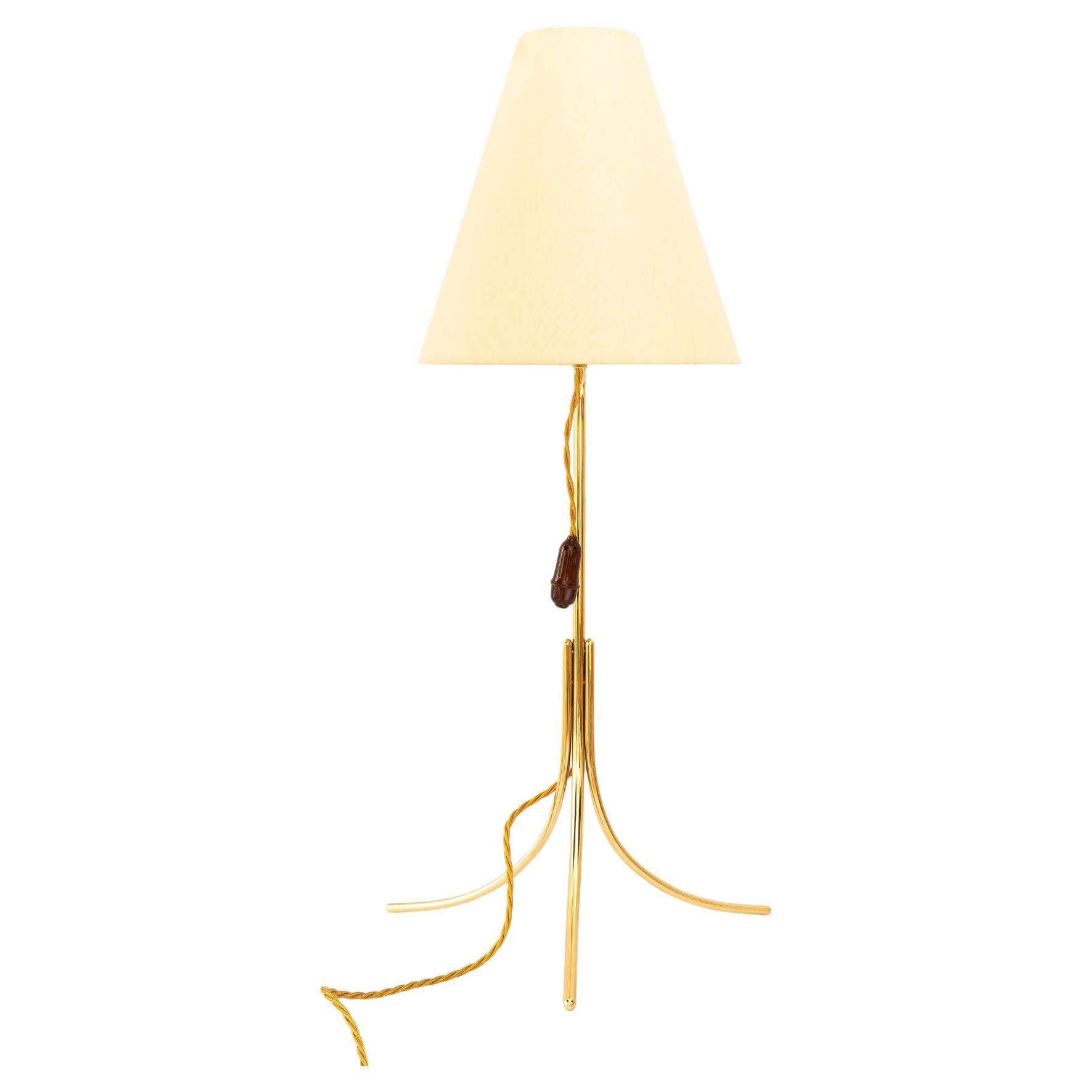 Big Rupert Nikoll Tischlampe mit Stoffschirm wien um 1950 im Angebot