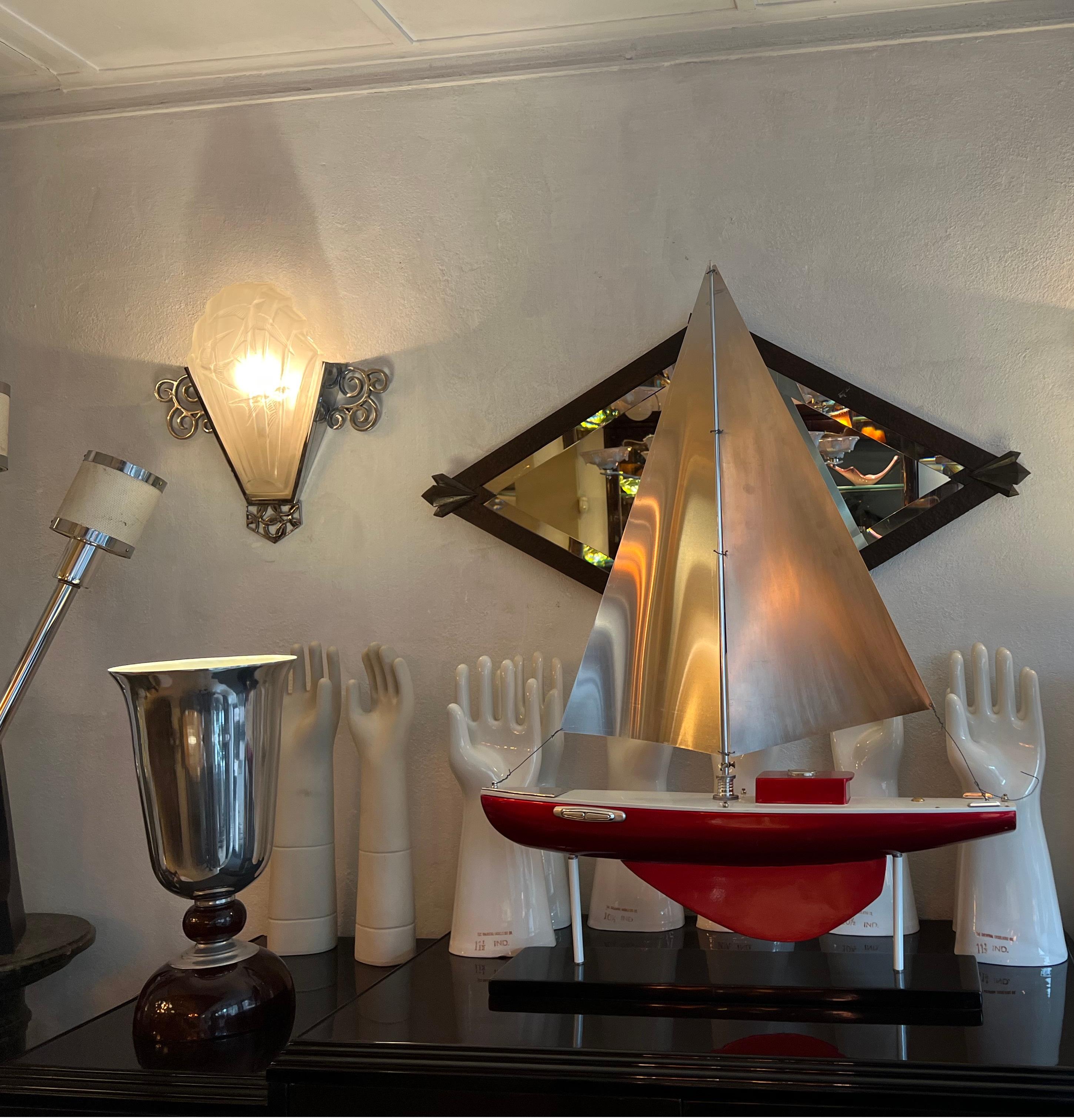 Big Sconce, Style: Art Deco, Year: 1930, Design: Sabino, France For Sale 5