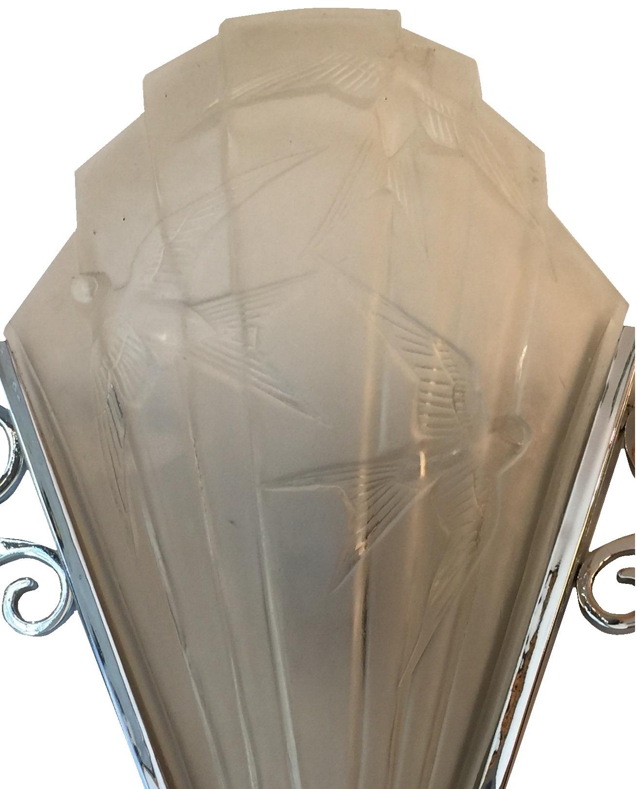 Big Sconce, Style: Art Deco, Year: 1930, Design: Sabino, France For Sale 1