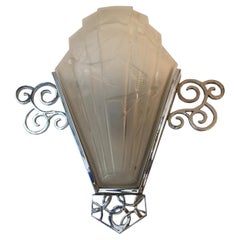 Großer Wandleuchter, Stil: Art Deco, Jahr: 1930, Design: Sabino, Frankreich