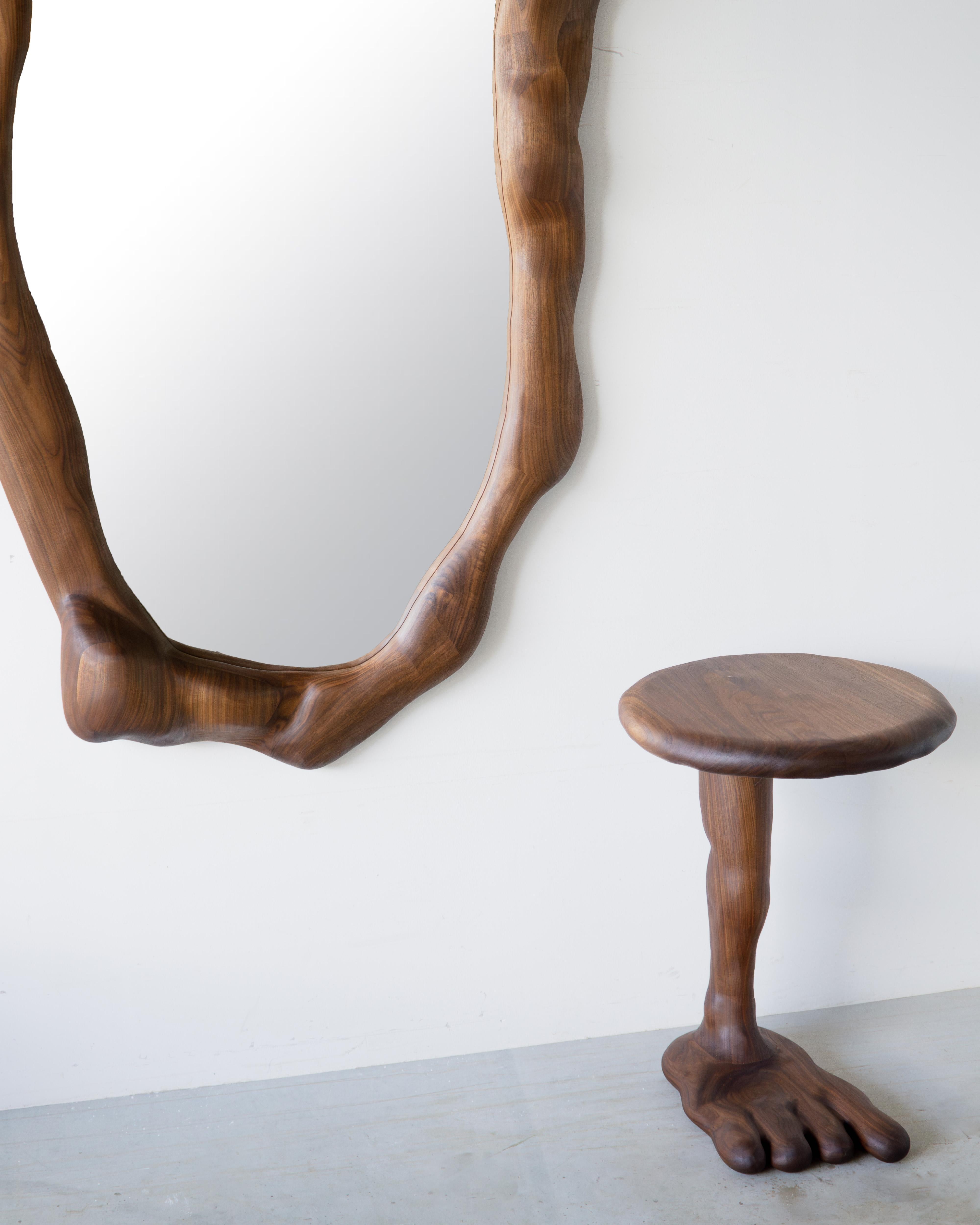 XXIe siècle et contemporain Grand miroir sculptural en Wood Wood en vente