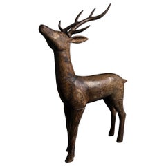 Big sculpture of a deer, black Forest, 19th century