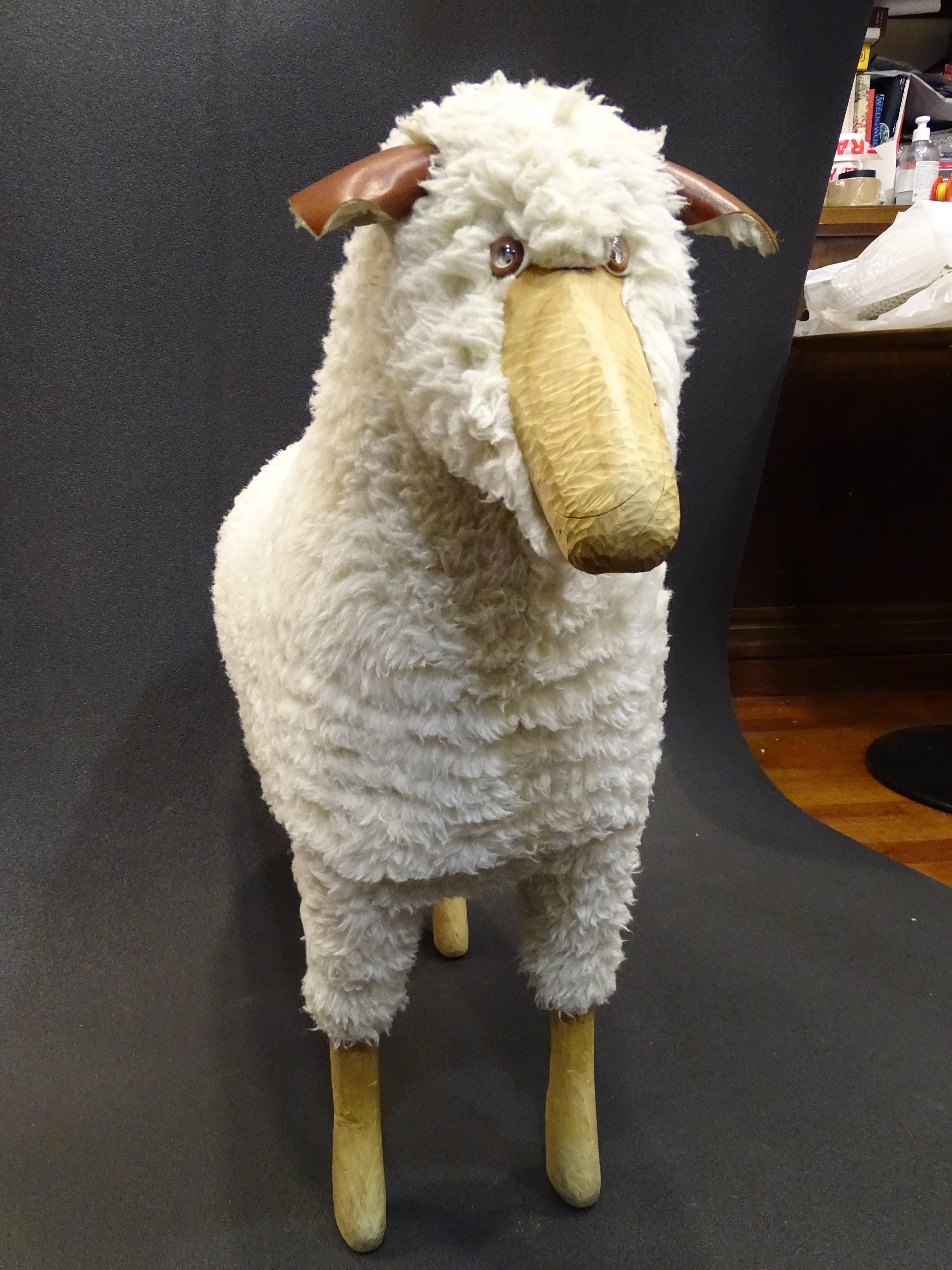 Late 20th Century Big Sheep Stool by Hamms-Peter Krafft, 80s