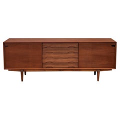 Big Sideboard by Henry Rosengren Hansen for Dyrlund Vintage Danish Mid Century