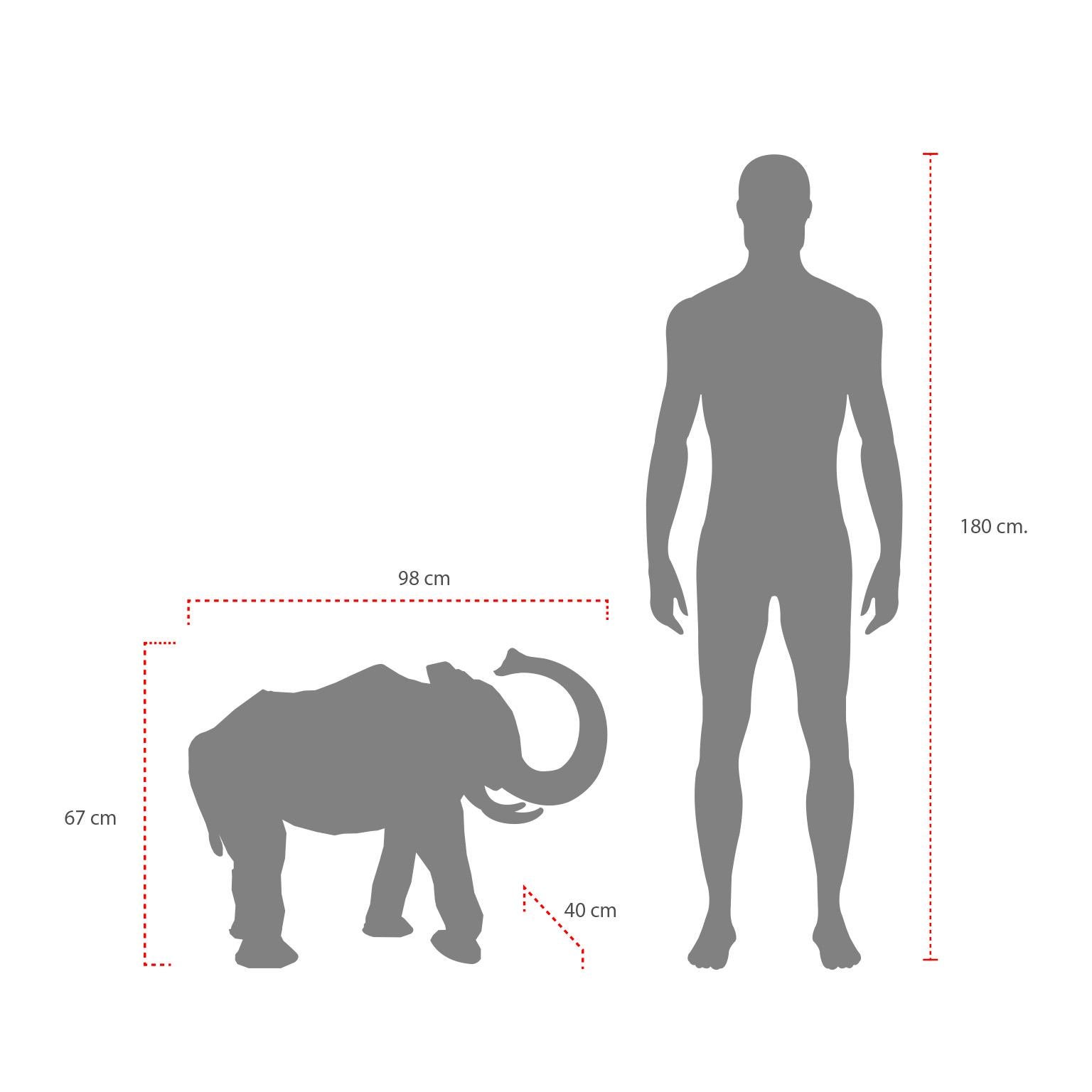 Laiton Figure d'éléphant brutaliste de grande taille dans le style de Sergio Bustamante en vente