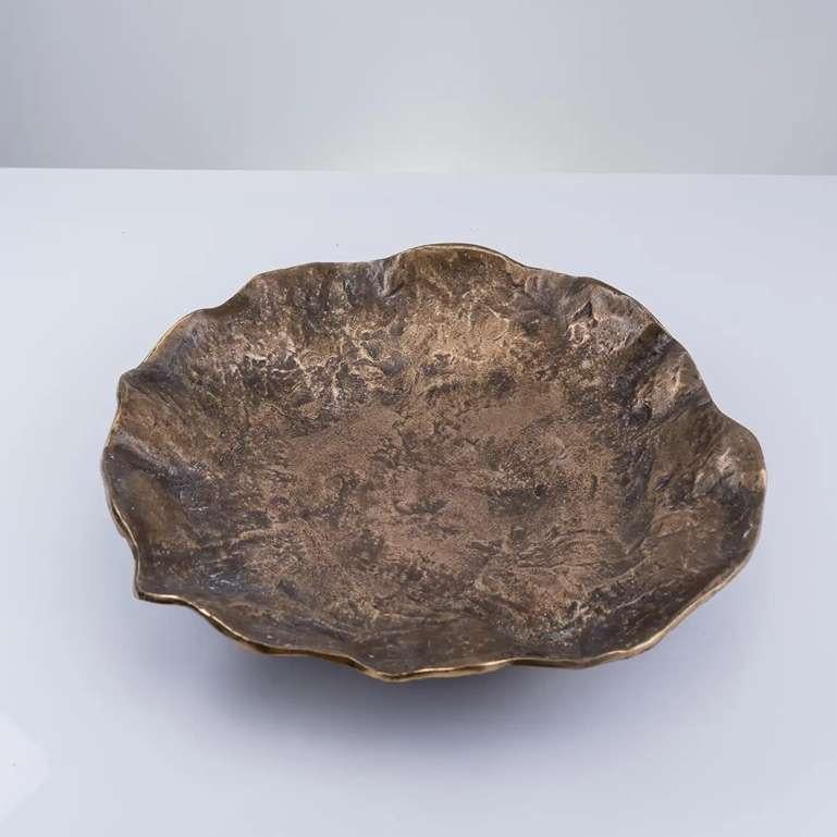 Fin du 20e siècle Vide-poches de grande taille brutalistes en bronze massif, France, années 1970 en vente
