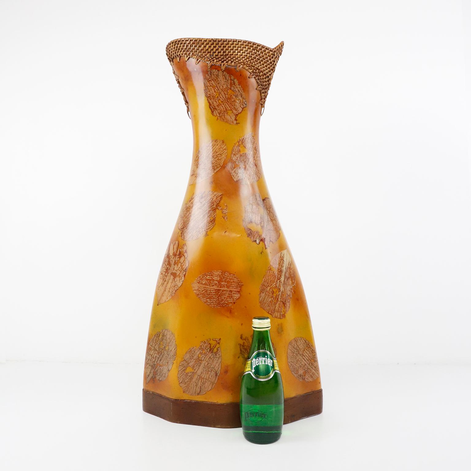 Mexican Big Size Fiberglass Vase For Sale