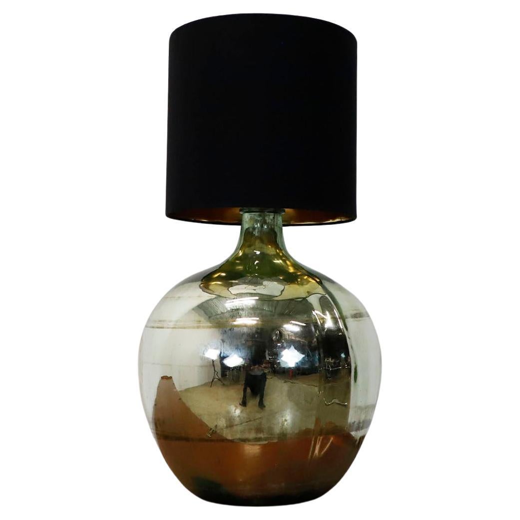 Lampada da tavolo in vetro di mercurio del modernismo messicano di grandi dimensioni in vendita