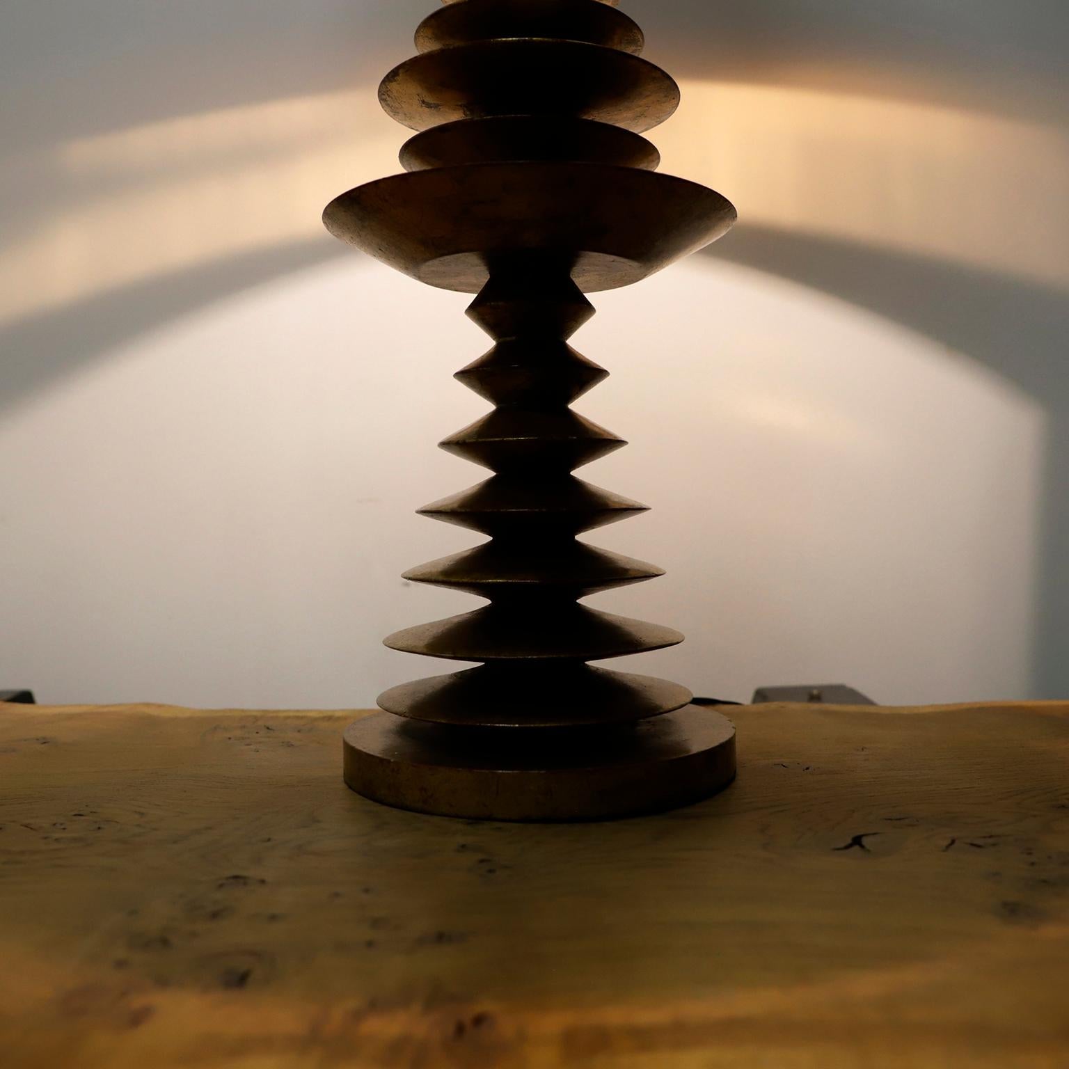 Big Size Mid Century Modern Table Lamp In Good Condition For Sale In Mexico City, CDMX
