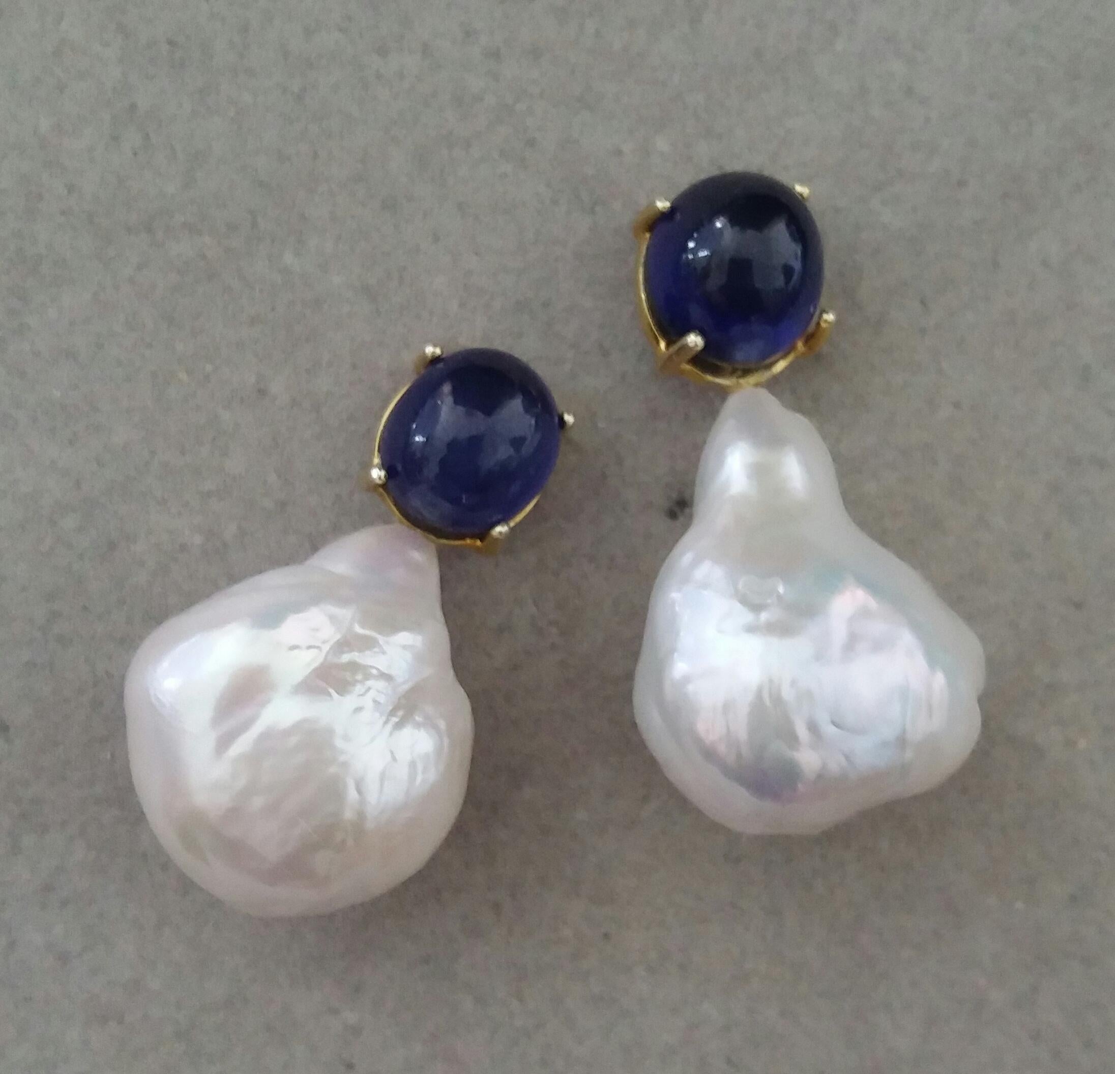 big sapphire earrings