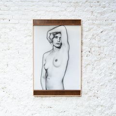 Stampa fotografica di grandi dimensioni con cornice Composizione di Man Ray "Bigli solarizzato"