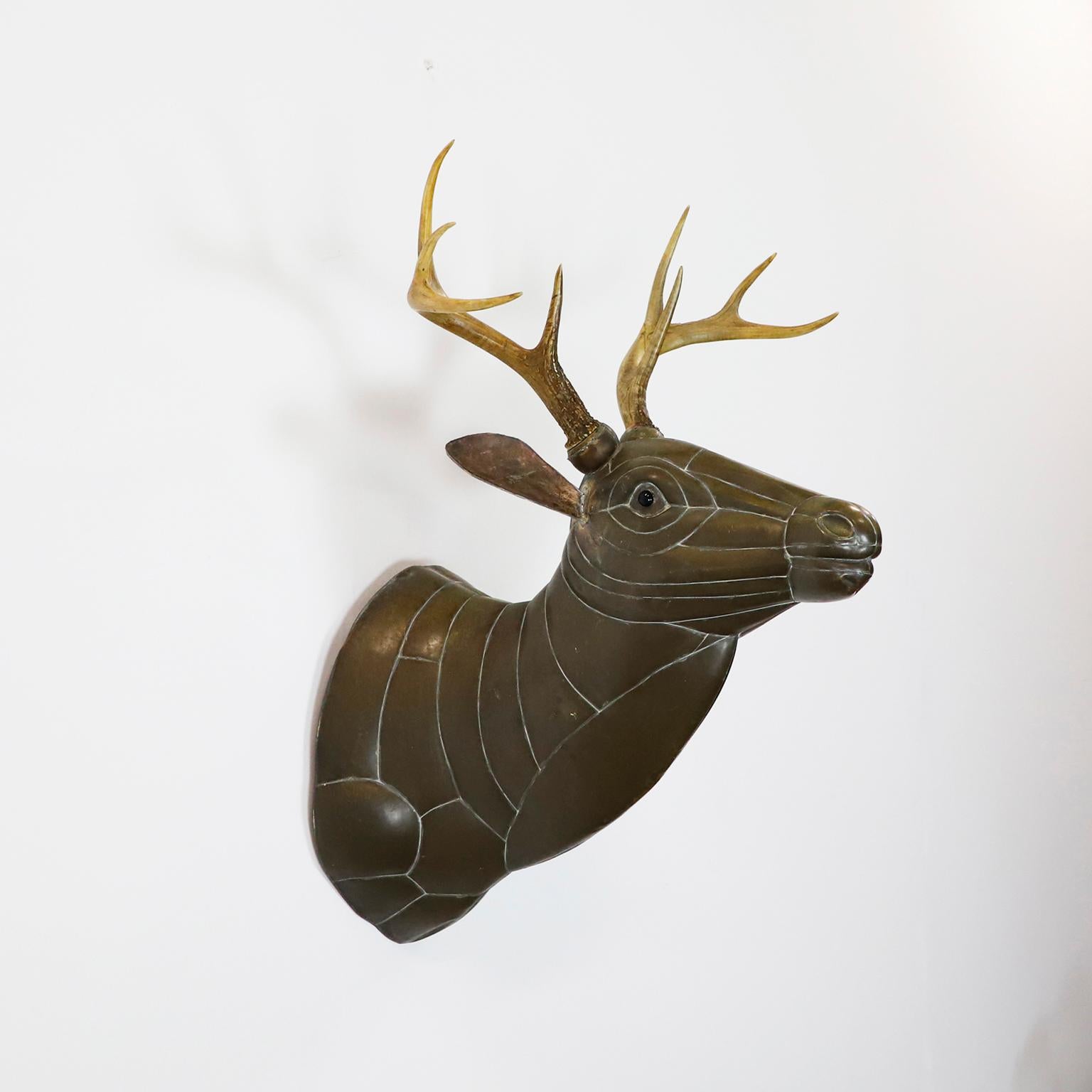 Mid-Century Modern Tête de cerf Bigli Sergio Bustamante en vente