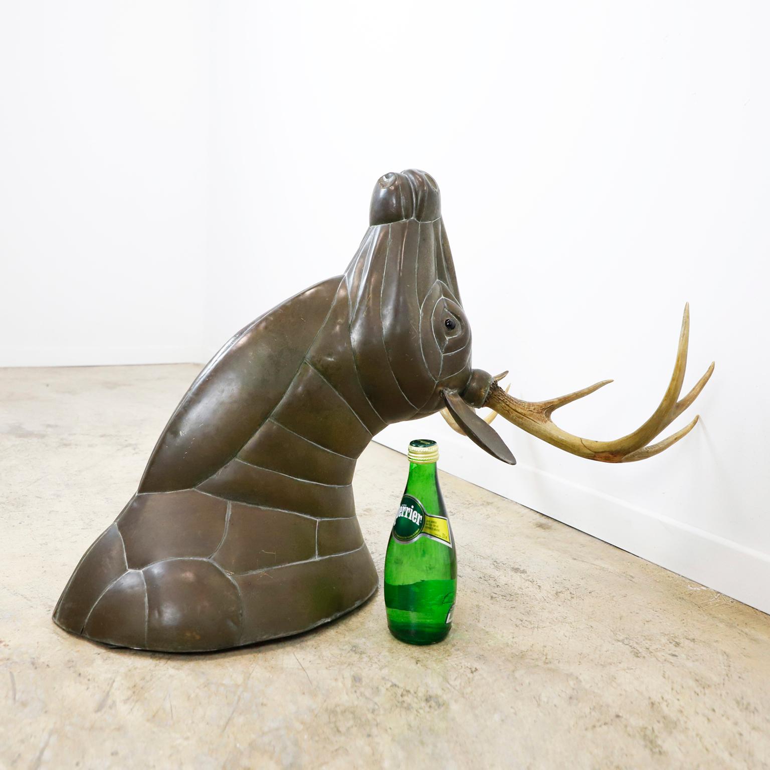Tête de cerf Bigli Sergio Bustamante Bon état - En vente à Mexico City, CDMX