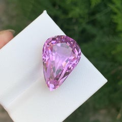 Big Size Teardrop Shape Natural Kunzite (Spodumene) Pendant Size Gemstone 23 mm