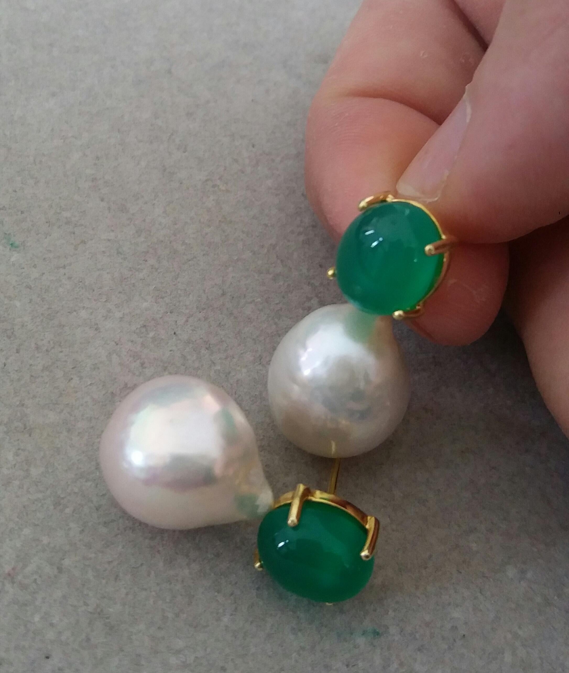 big size pearl earrings