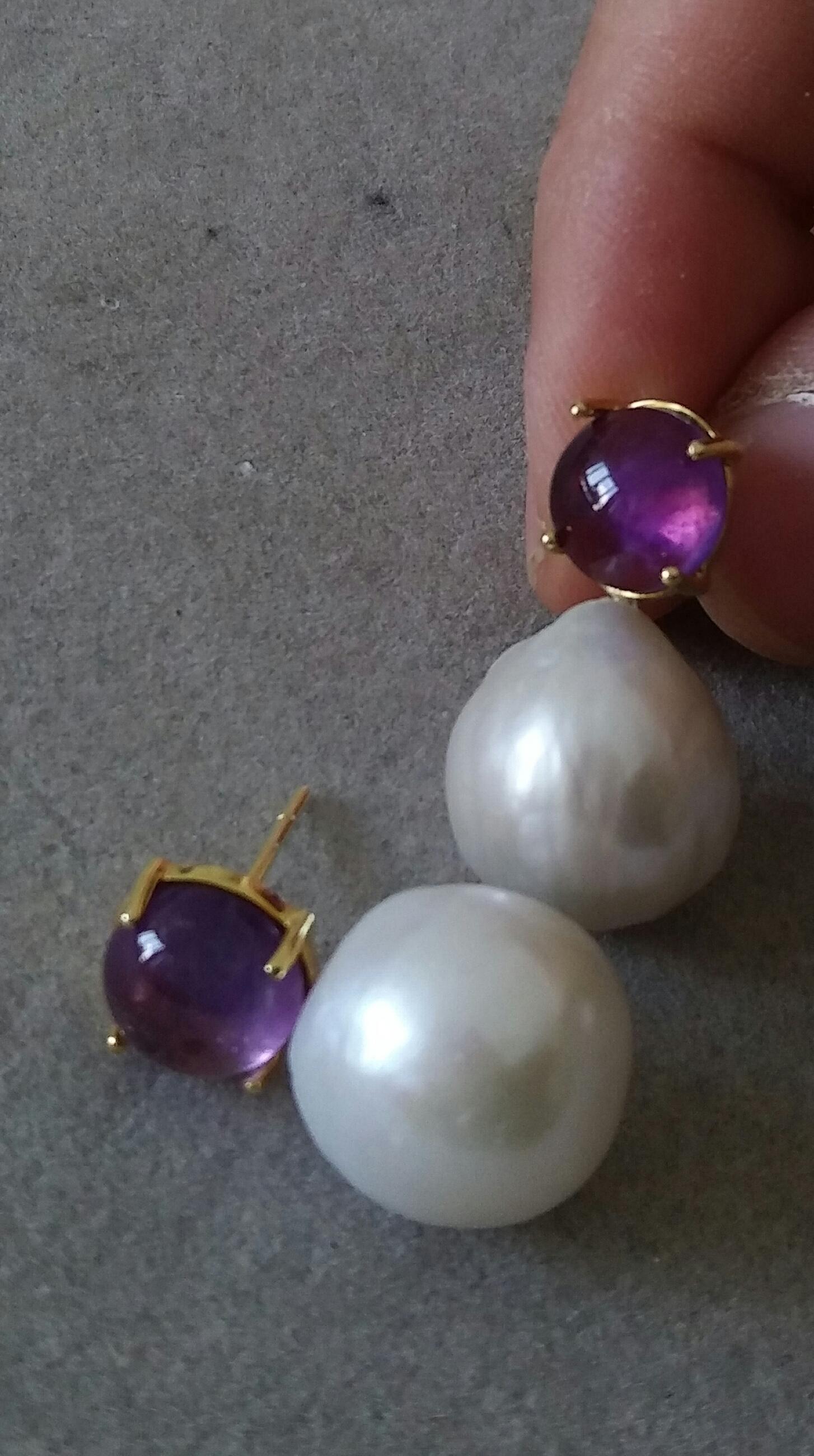 baroque pearls earrings